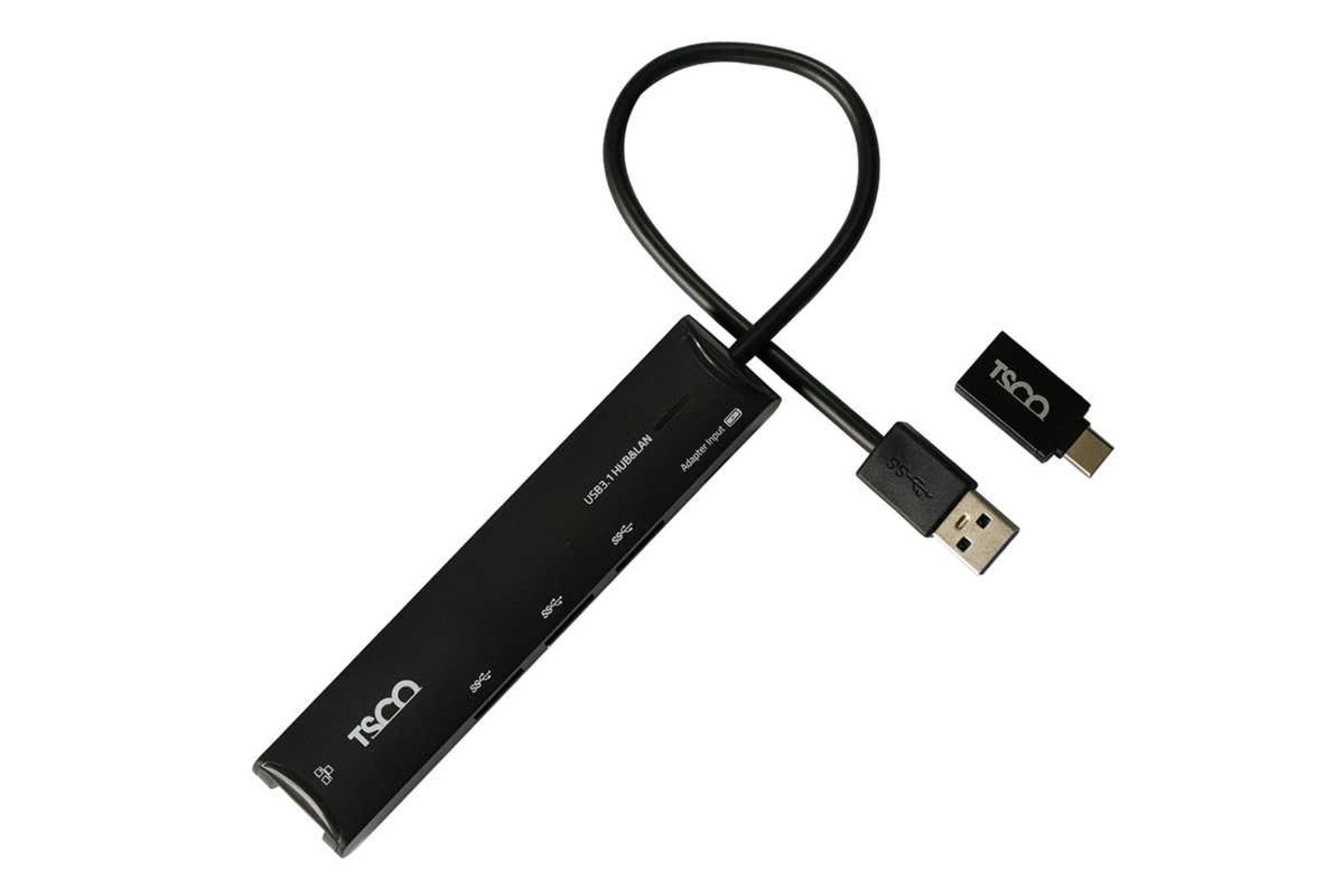 نمای بالای هاب USB-A تسکو 4 پورت مدل THU 1165