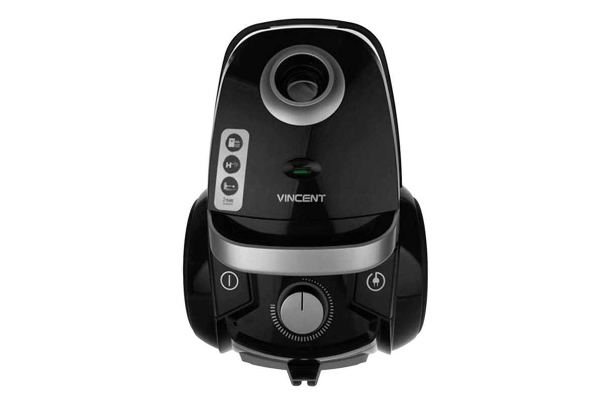 نمای جلوی جاروبرقی وینسنت FC5621 رنگ مشکی