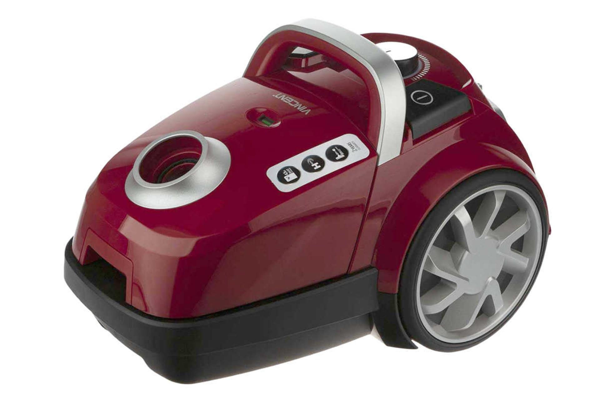 نمای سمت راست جاروبرقی وینسنت FC5621 رنگ قرمز