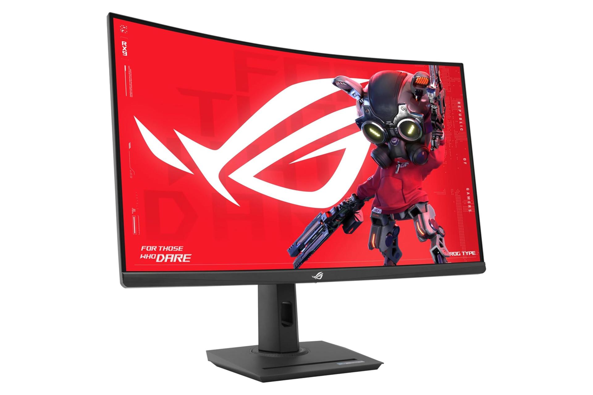 ابعاد و اندازه مانیتور ایسوس 32 اینچ مدل ROG Strix XG32WCMS