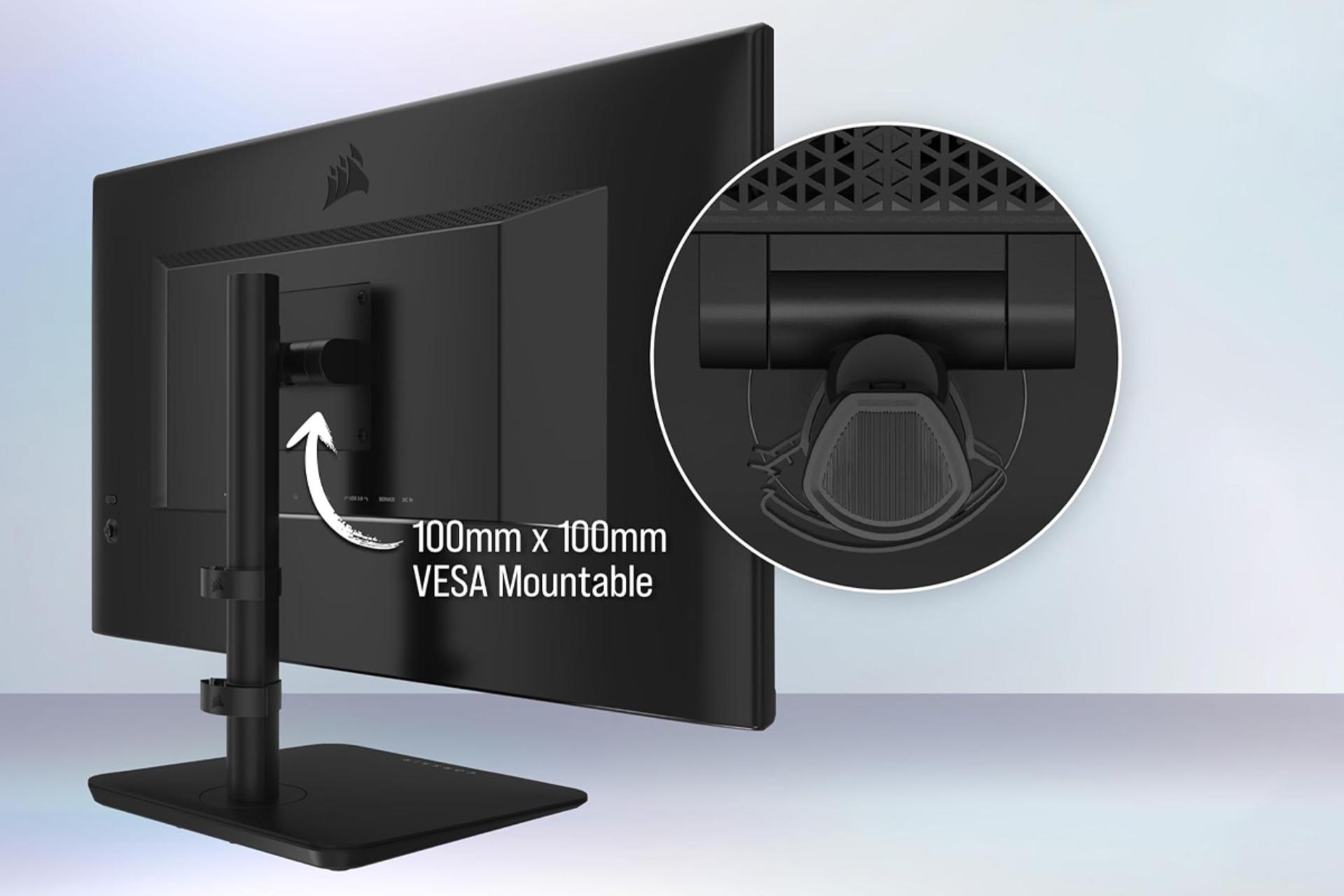 کانکتور و اتصال مانیتور کورسیر 32 اینچ مدل Xeneon 315QHD165