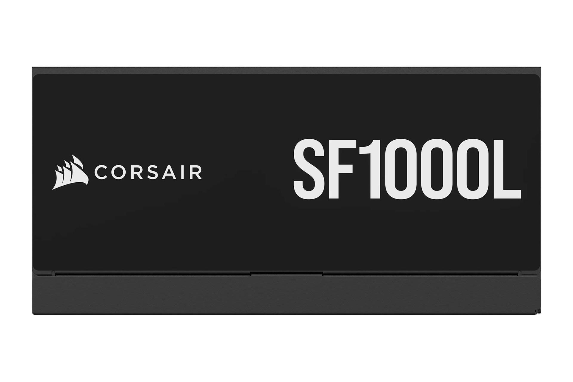 نمای پنل کناری پاور کامپیوتر کورسیر SF1000L با توان 1000 وات با نمایش لوگو