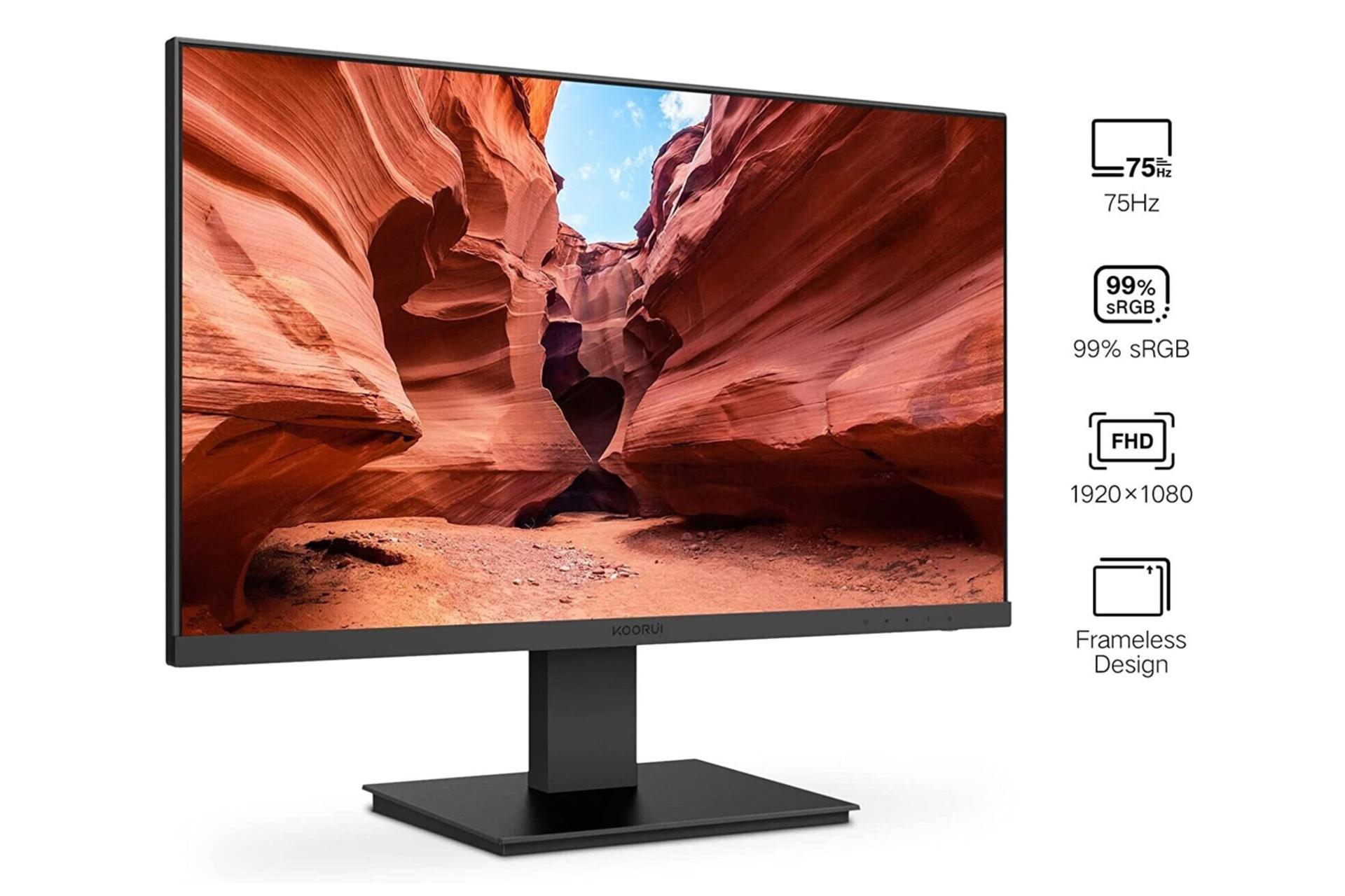 طراحی و ظاهر مانیتور کووری 24 اینچ مدل 24N1A