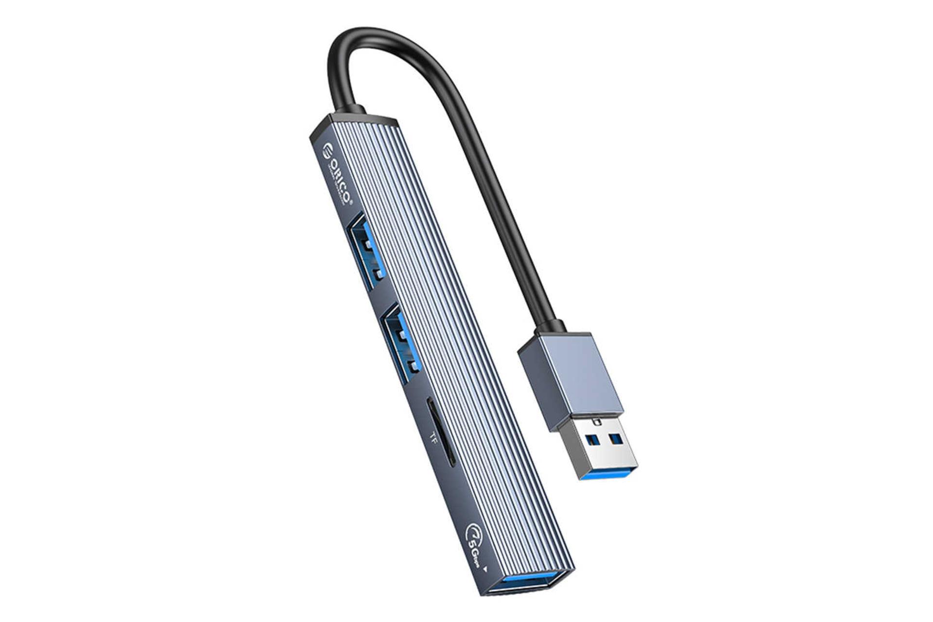 نمای سمت راست هاب USB-A اوریکو 4 پورت مدل AH-A12F