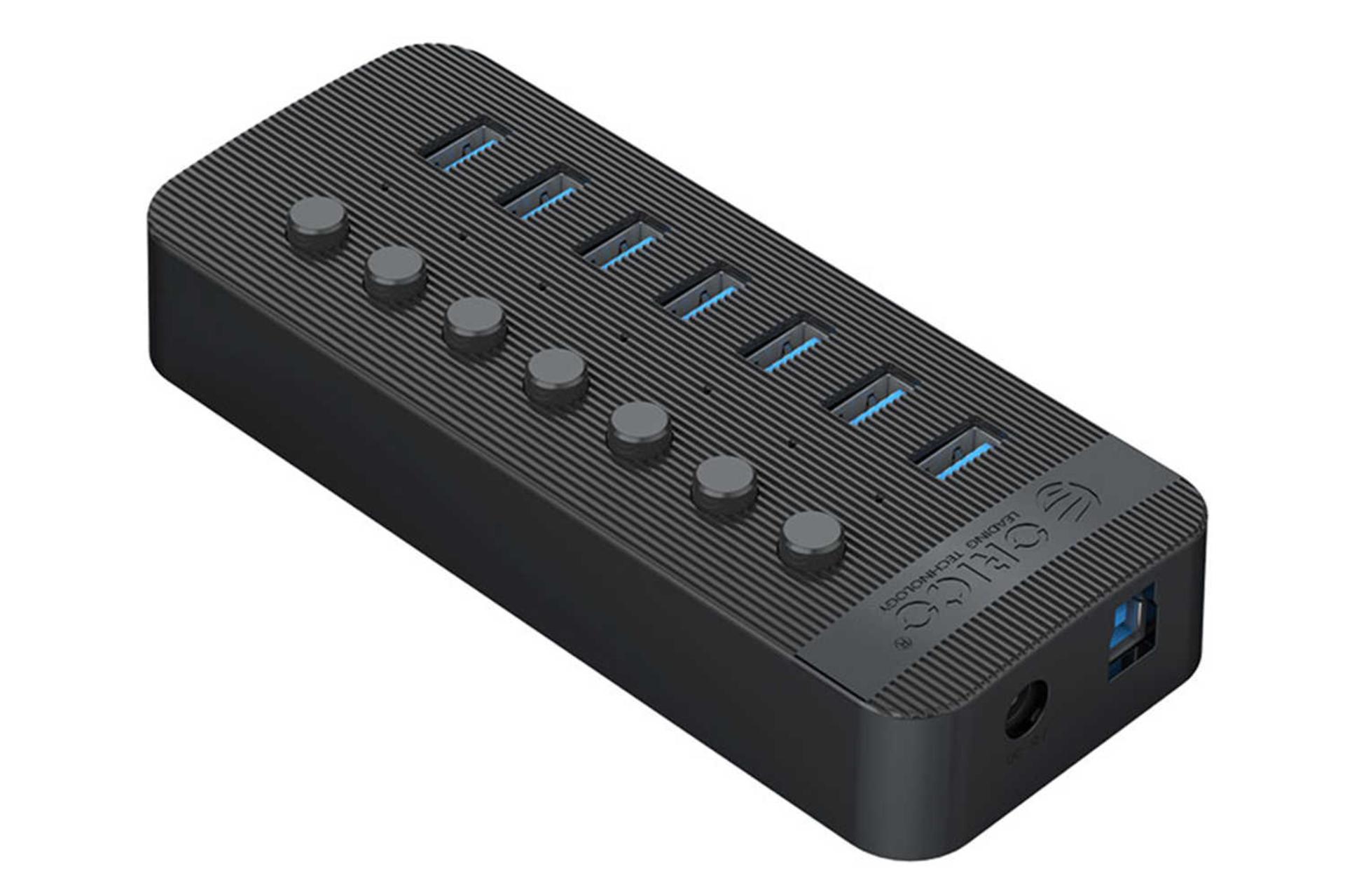 درگاه تامین برق هاب USB-A اوریکو 7 پورت مدل CT2U3-7AB