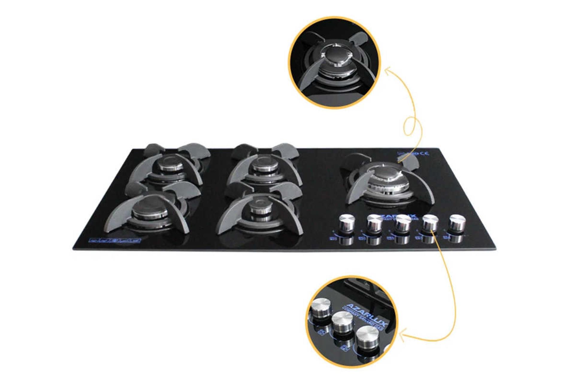 ولوم های اجاق گاز صفحه ای آذرلوکس G05NL-S6B