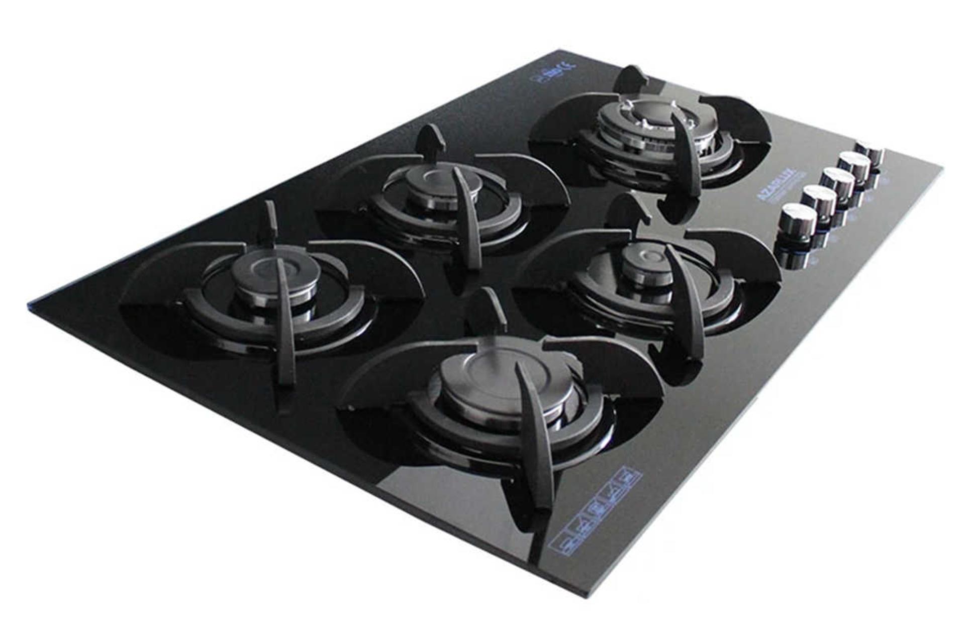 نمای سمت چپ اجاق گاز صفحه ای آذرلوکس G05NL-S6B