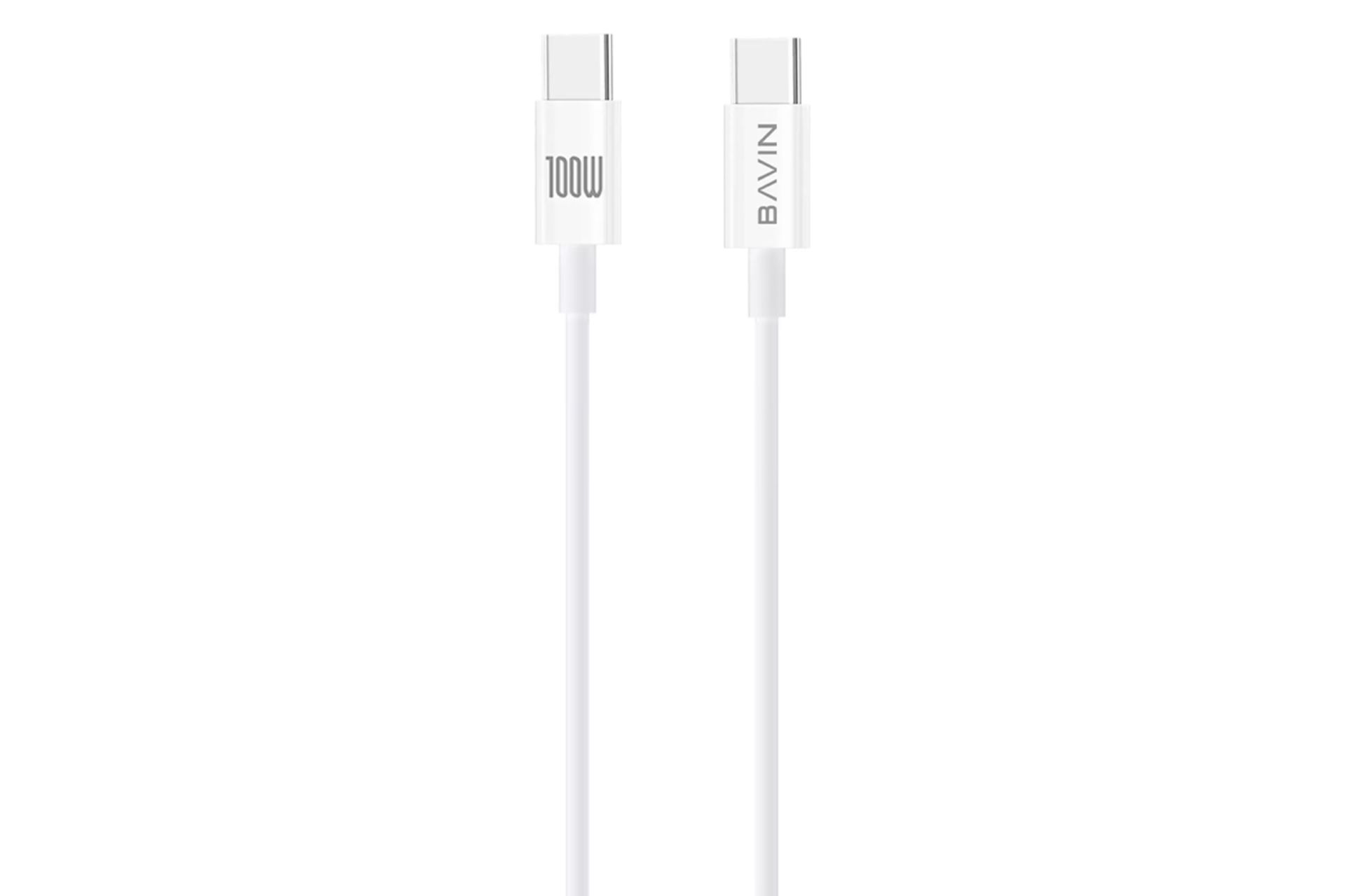 کابل شارژ USB باوین Type-C به Type-C مدل CB274-100W با طول 1.5 متر