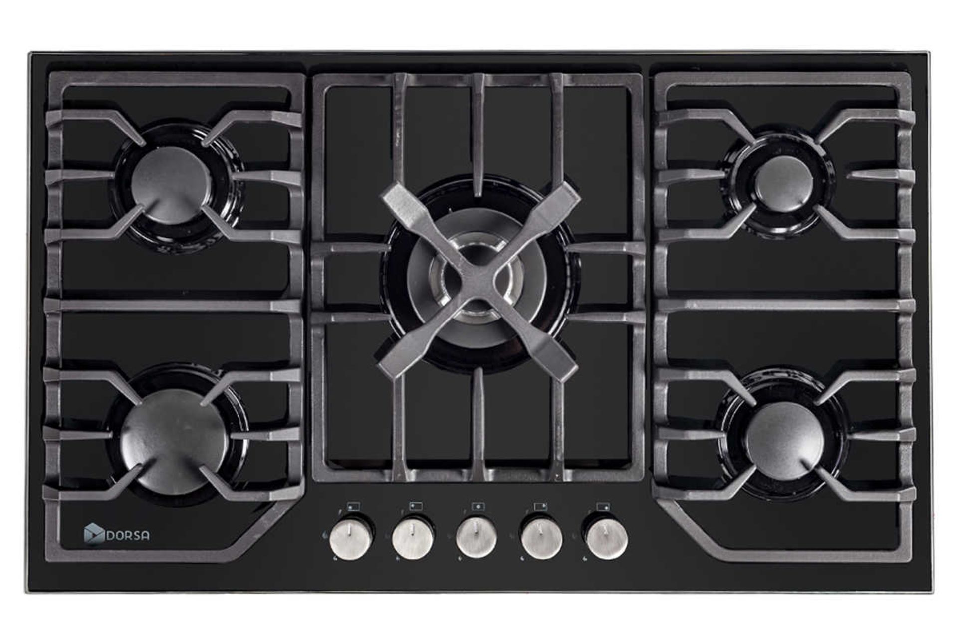 نمای بالای اجاق گاز صفحه ای شیشه‌ای درسا هامون DG2100-5M