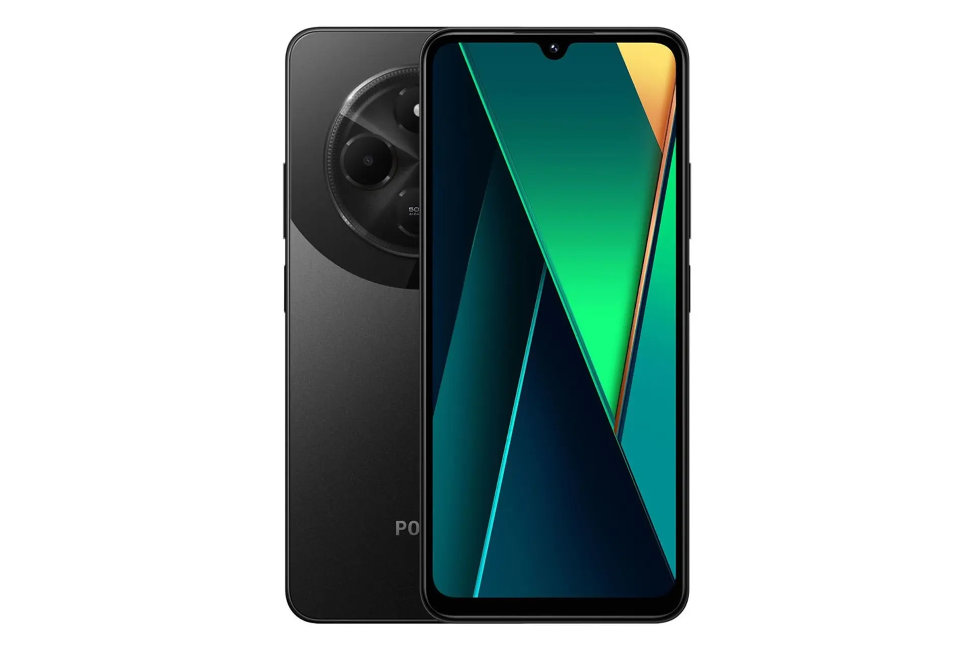 مرجع متخصصين ايران پنل جلو و پشت موبايل موبايل پوكو C75 شيائومي 4G مشكي / Xiaomi Poco C75 4G