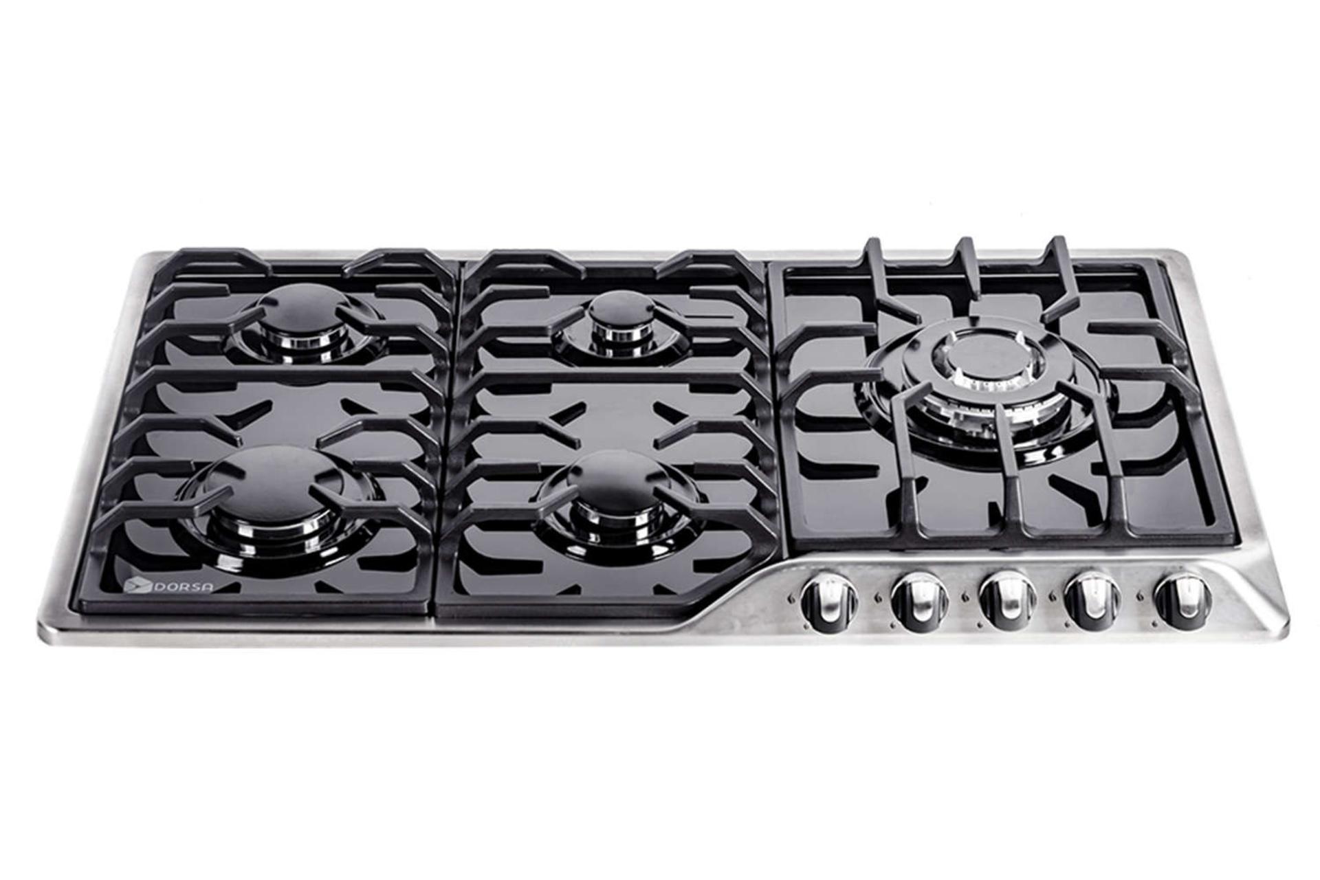 نمای جلوی اجاق گاز صفحه ای درسا راک DG2300-5R