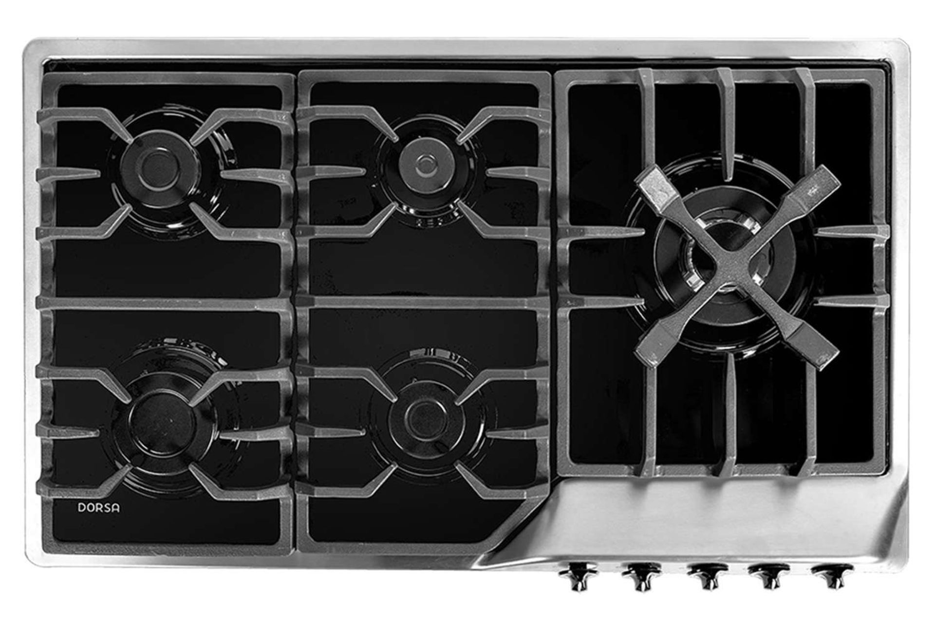 نمای بالای اجاق گاز صفحه ای درسا راک DG2300-5R