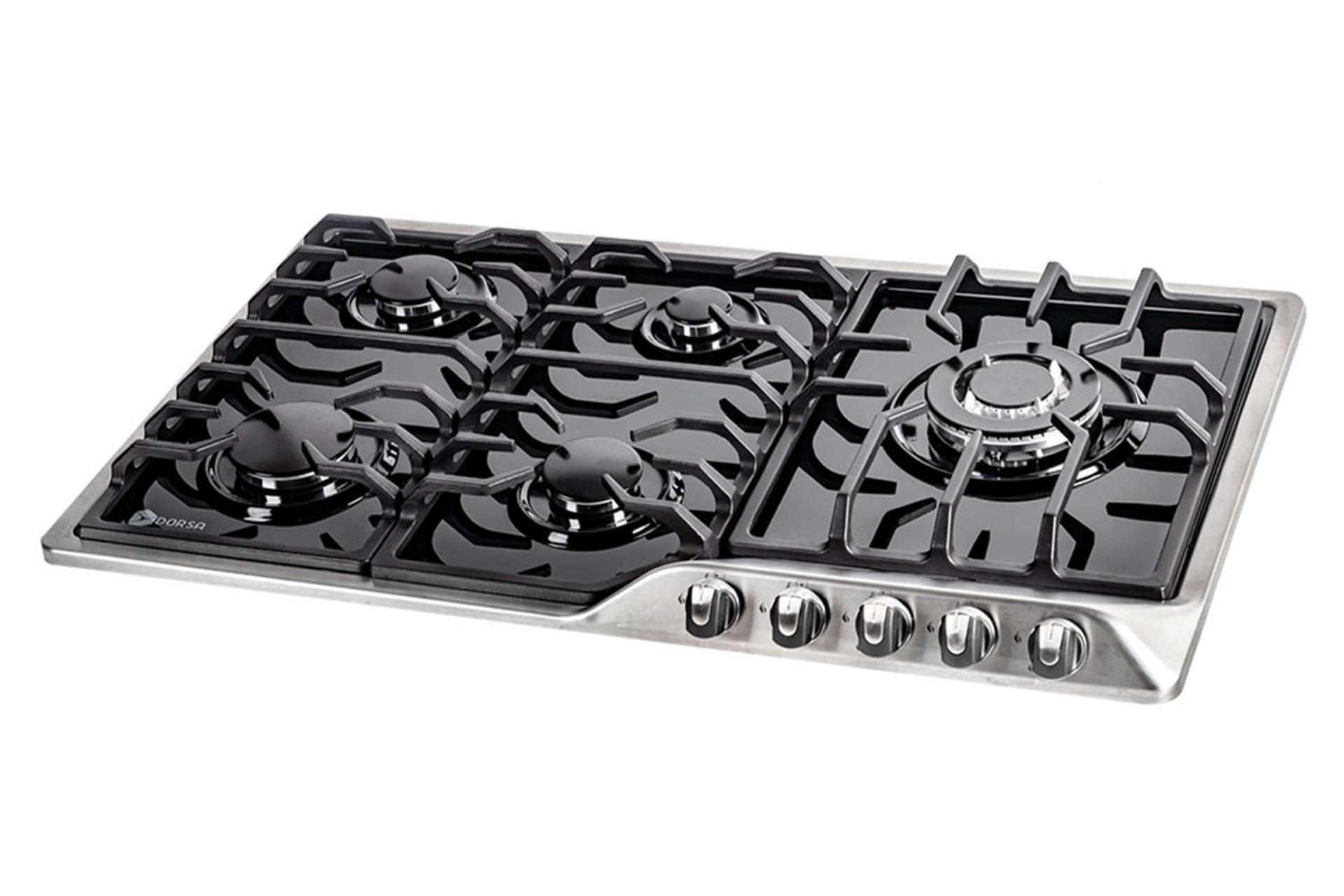 نمای سمت راست اجاق گاز صفحه ای درسا راک DG2300-5R