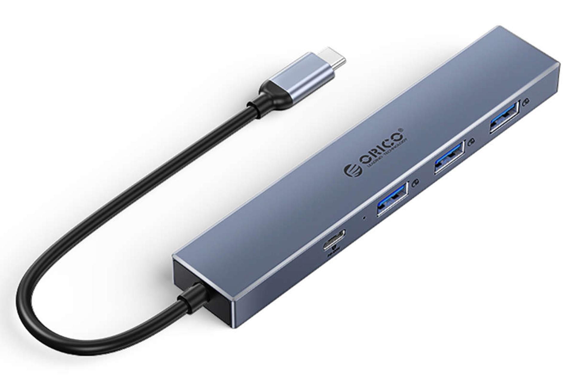 نمای سمت راست هاب USB-C اوریکو 4 پورت مدل DHY-3U1C