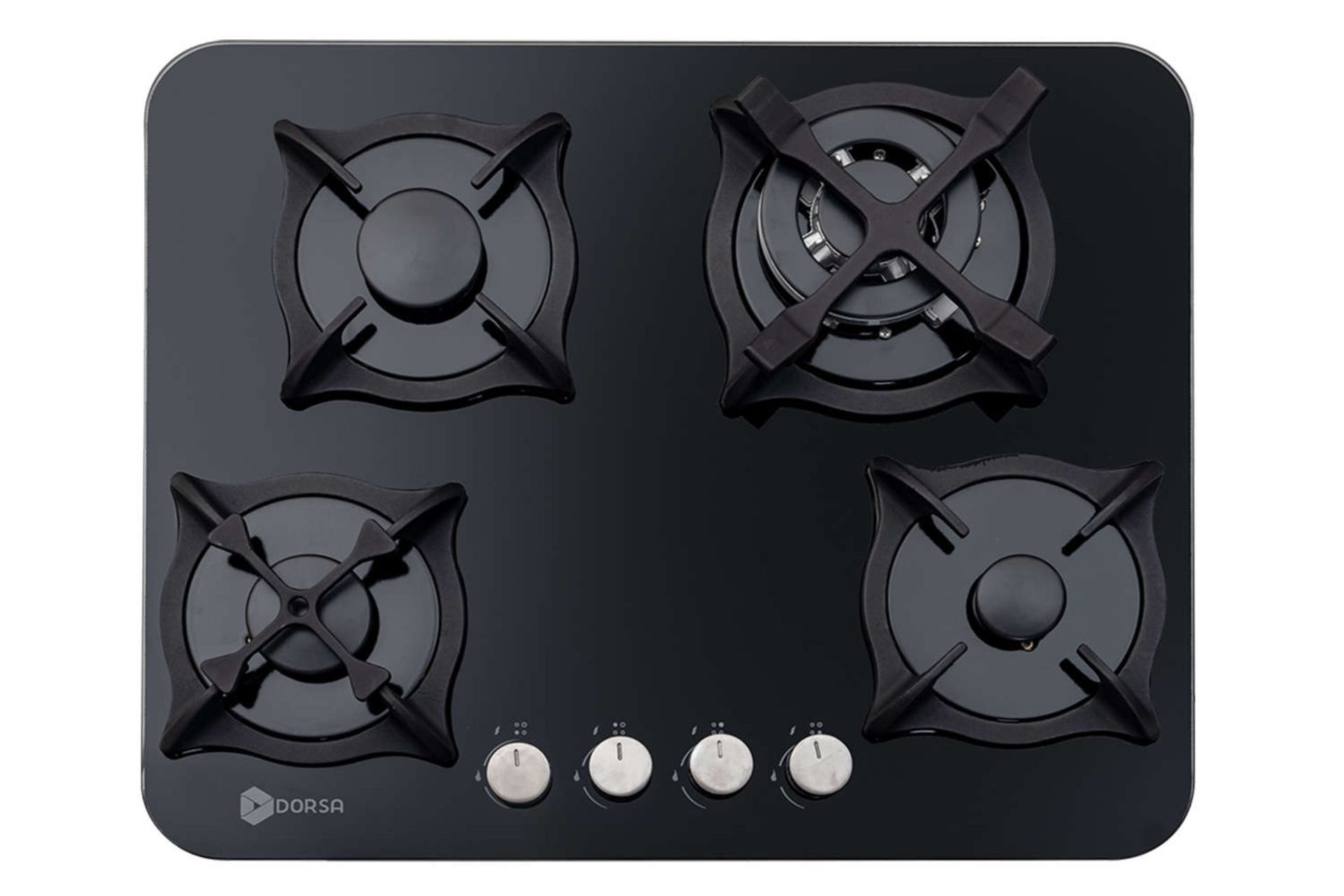 نمای بالای اجاق گاز صفحه ای درسا آنا DG2104 رنگ مشکی