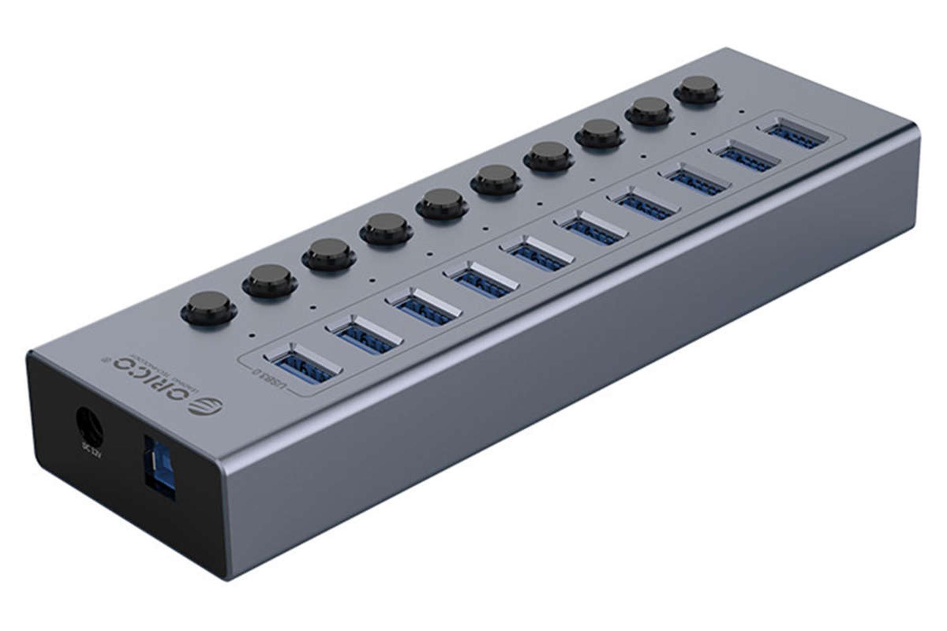 مرجع متخصصين ايران نماي سمت راست هاب USB-A اوريكو 10 پورت مدل BT2U3-10AB