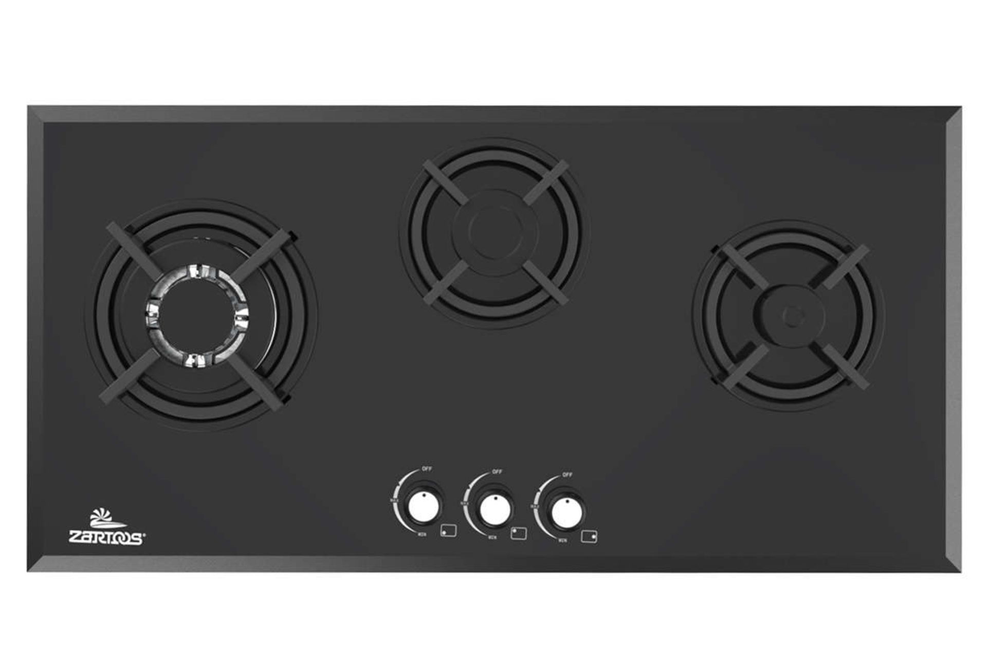 نمای بالای اجاق گاز صفحه ای زرتوس ZG3001