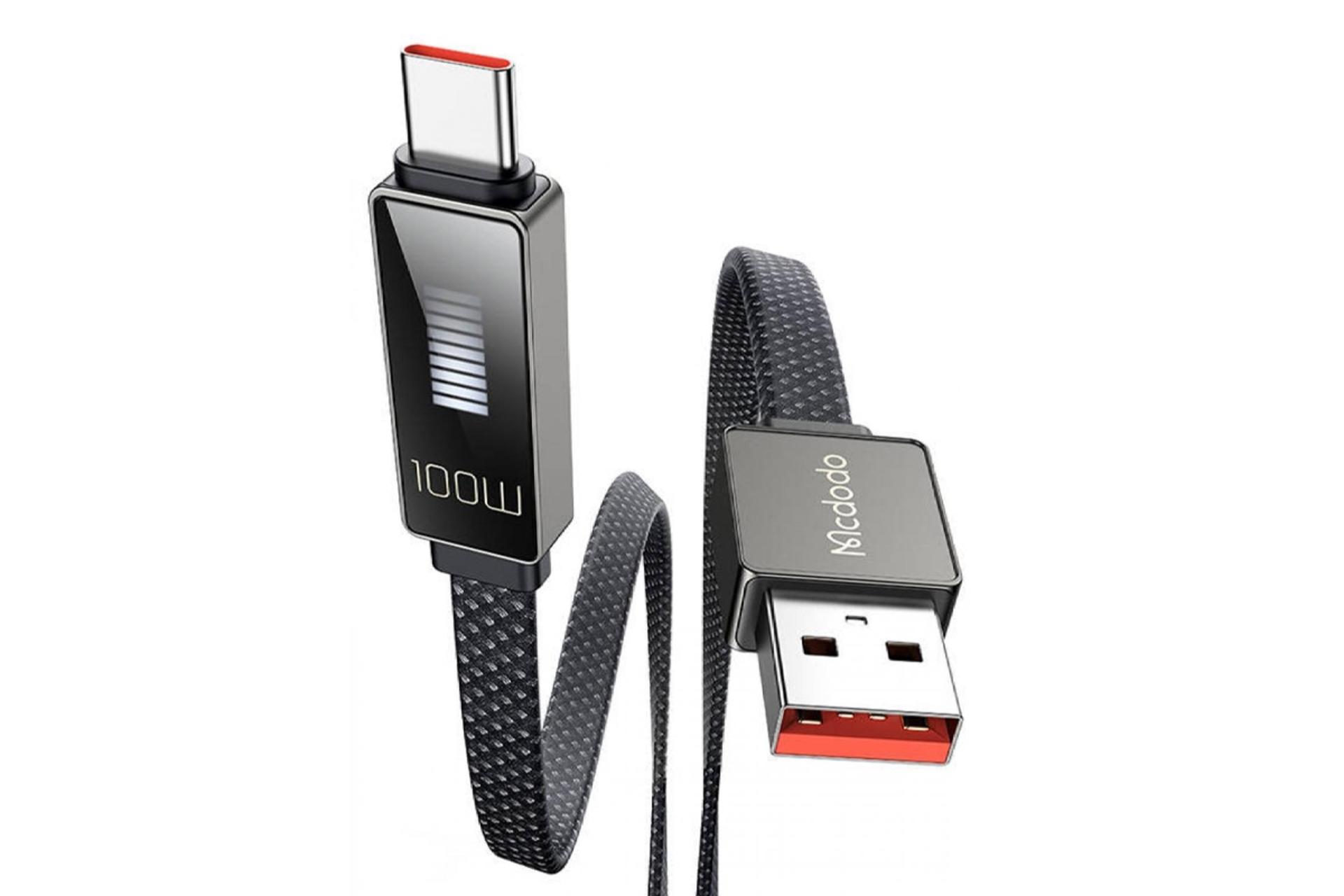 کانکتور و اتصال کابل شارژ USB مک دودو Type-A به Type-C مدل CA-4980 با طول 1.2 متر