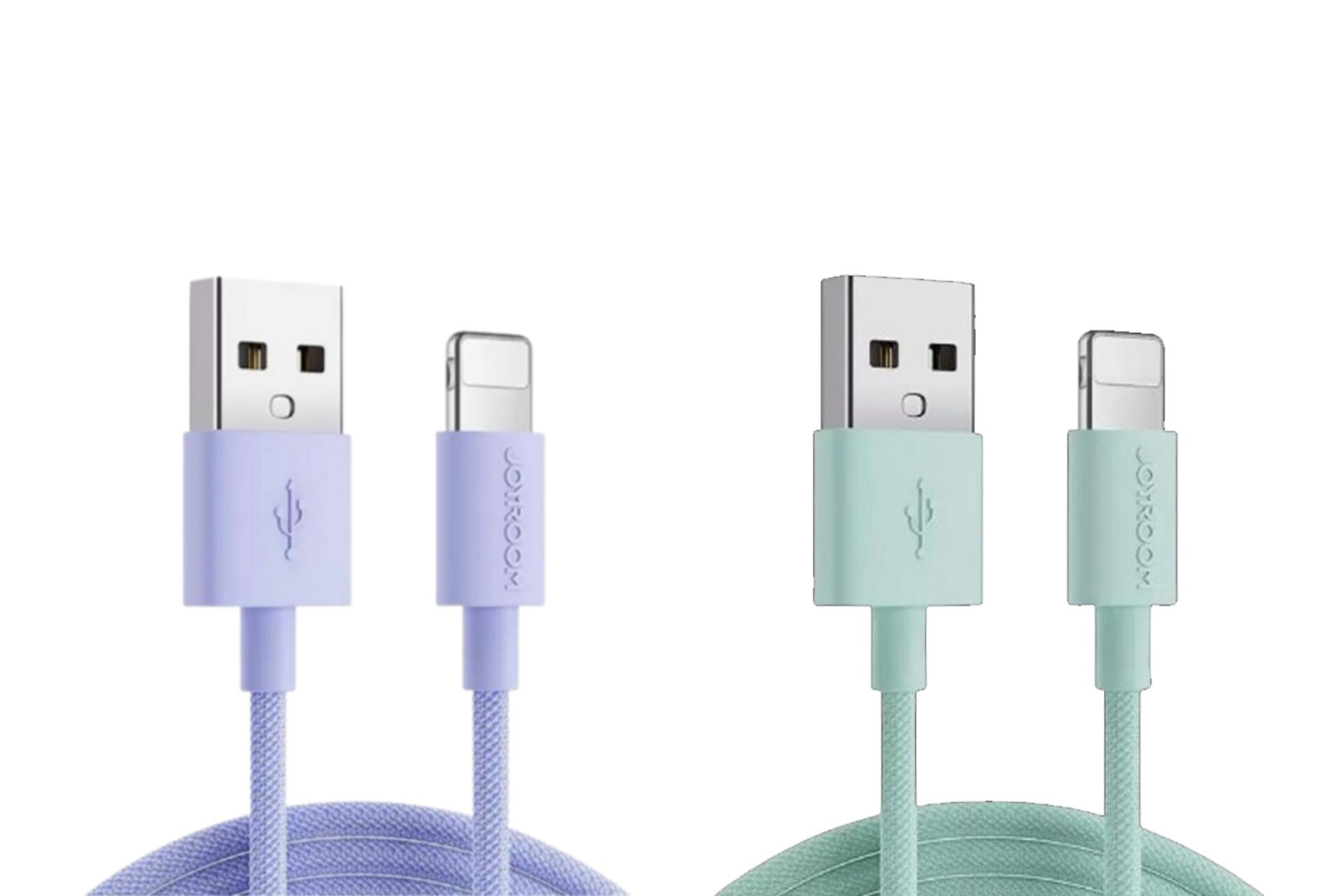 رنگ بندی کابل شارژ USB جوی روم Type-A به Lightning مدل JR-M13