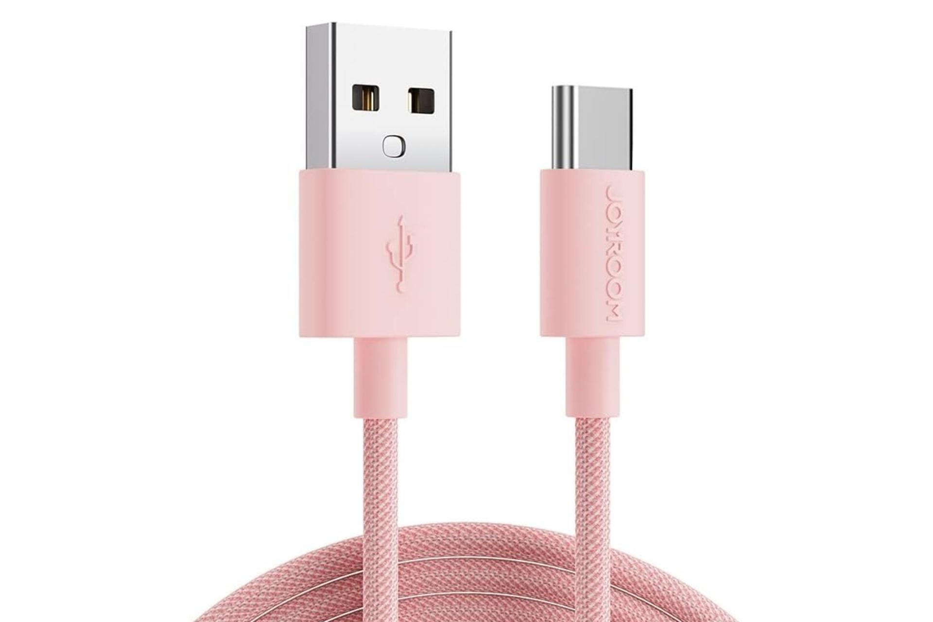 کابل شارژ USB جوی روم Type-A به Type-C مدل JR-M13 با طول 2 متر