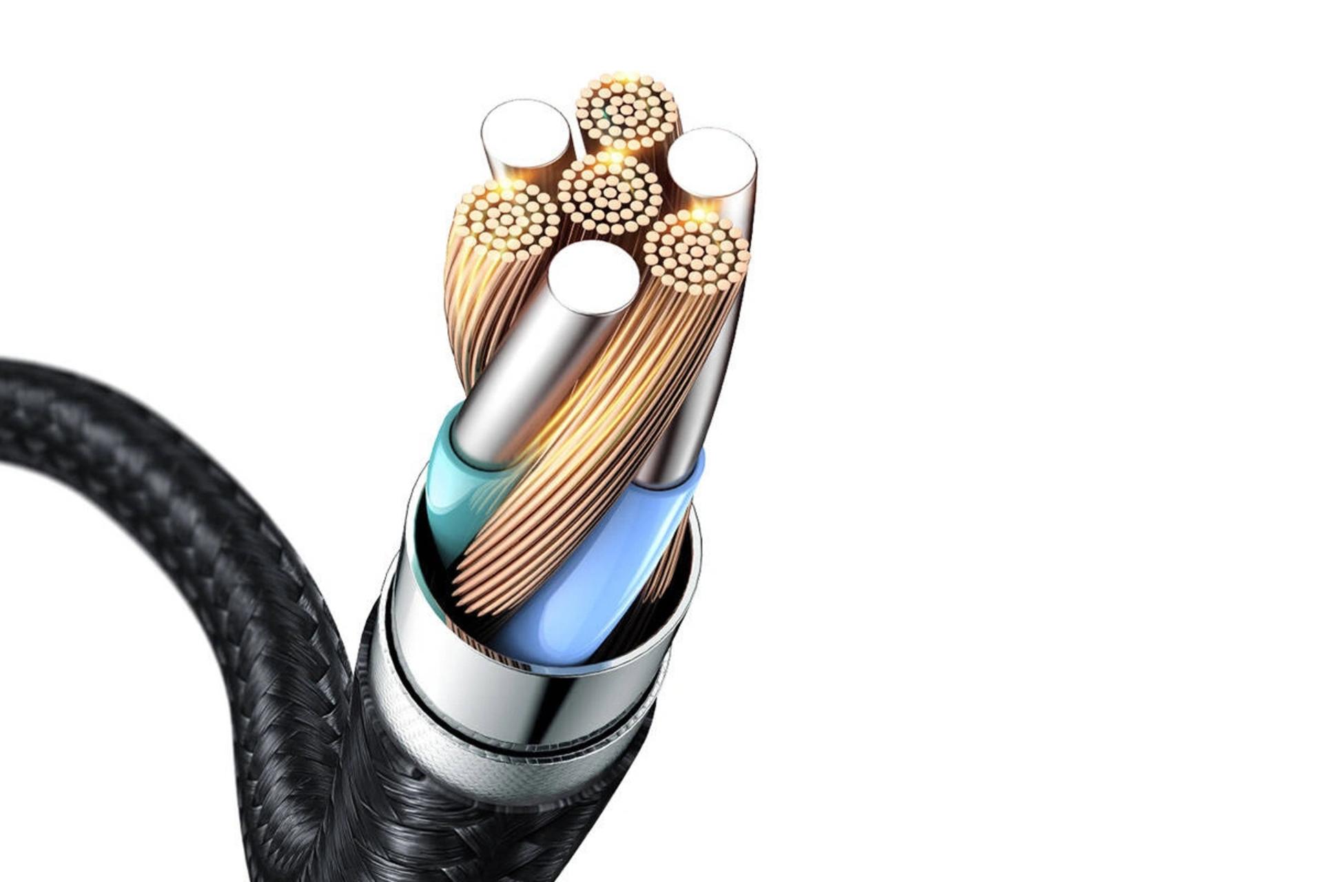 نمای داخل کابل شارژ USB مک دودو Type-C به Type-C مدل CA-3130 با طول 1 متر