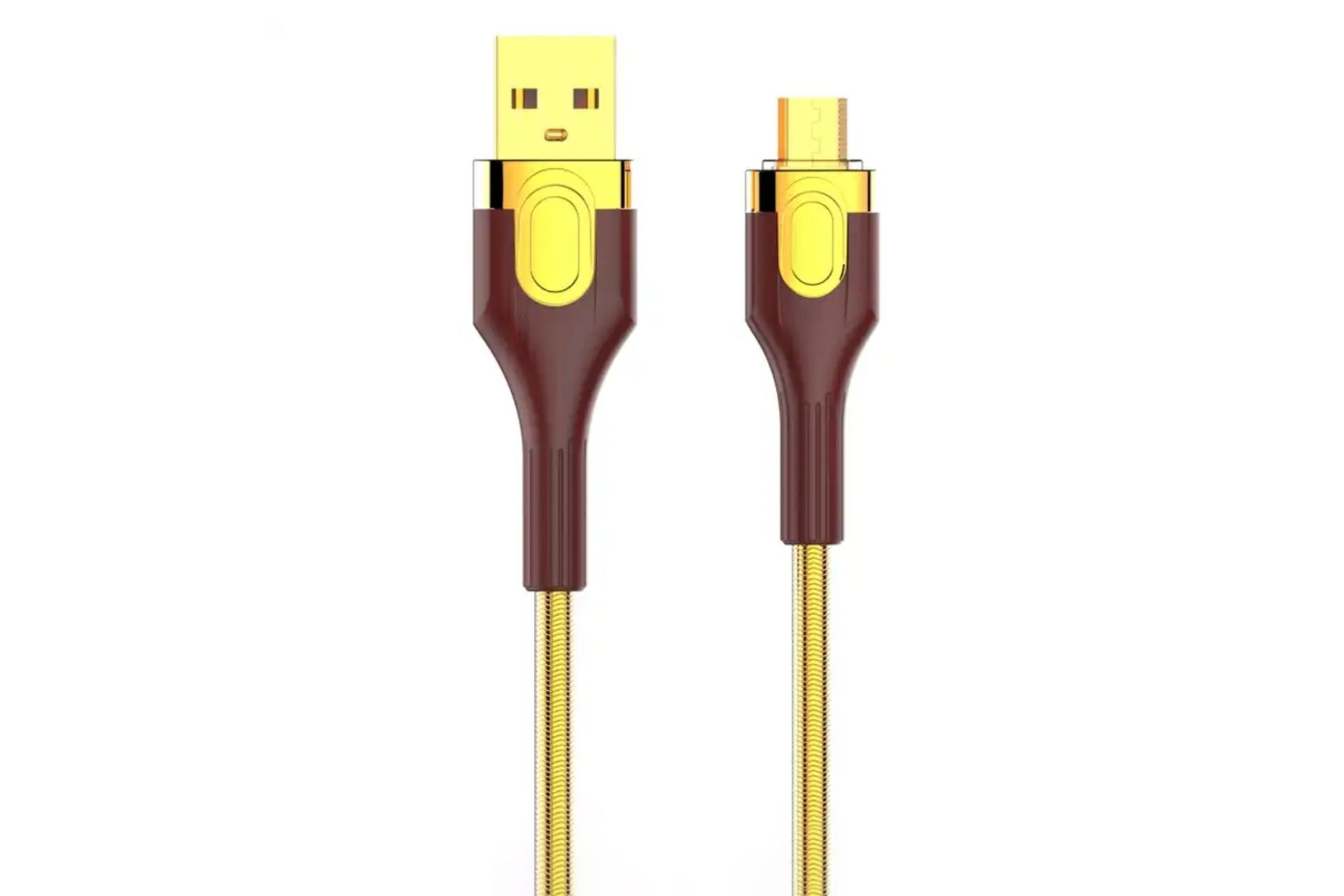 کابل شارژ USB الدینیو Type-A به Micro-USB مدل LS681 با طول 1 متر