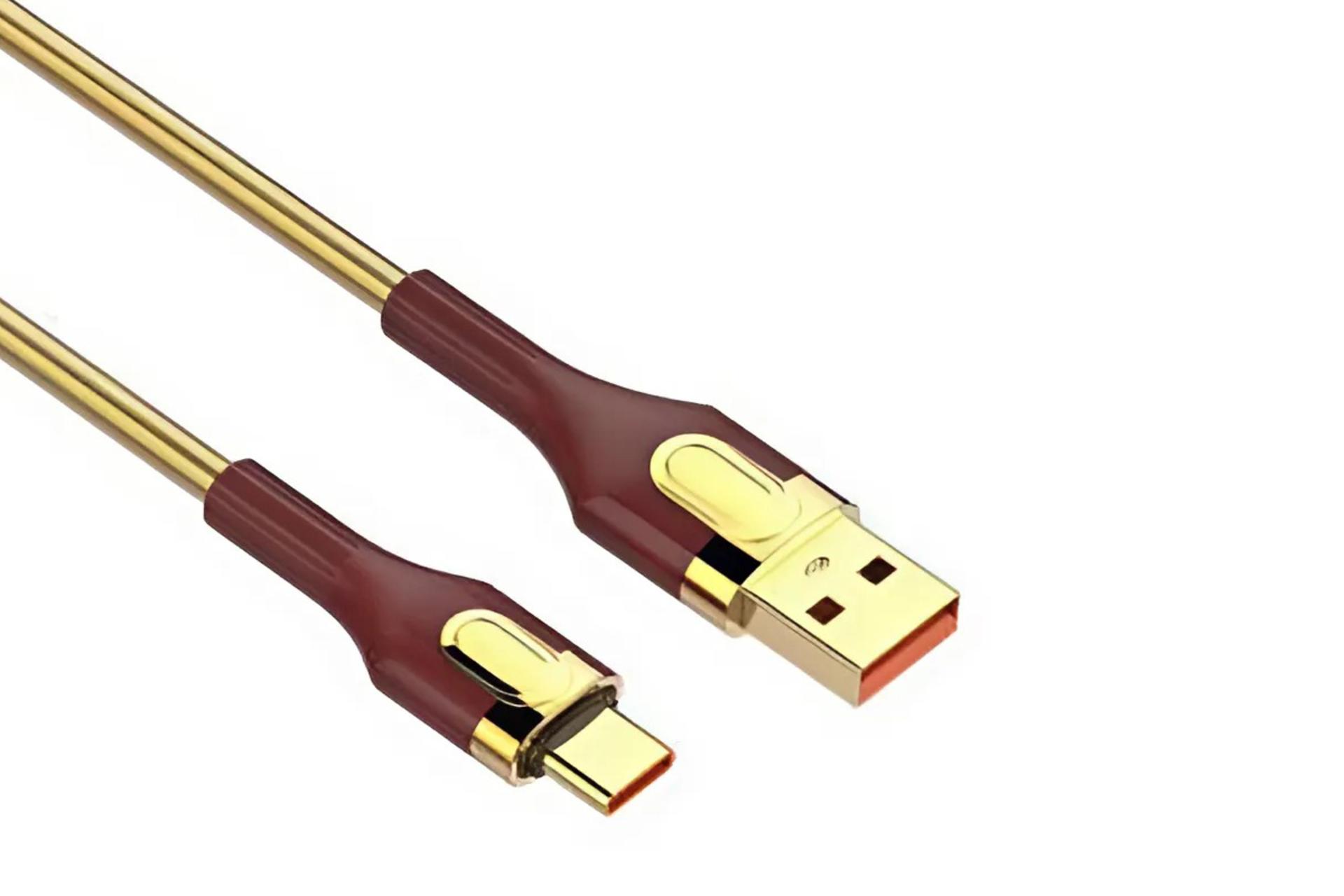 کانکتور و اتصال کابل شارژ USB الدینیو Type-A به Type-C مدل LS681 با طول 1 متر