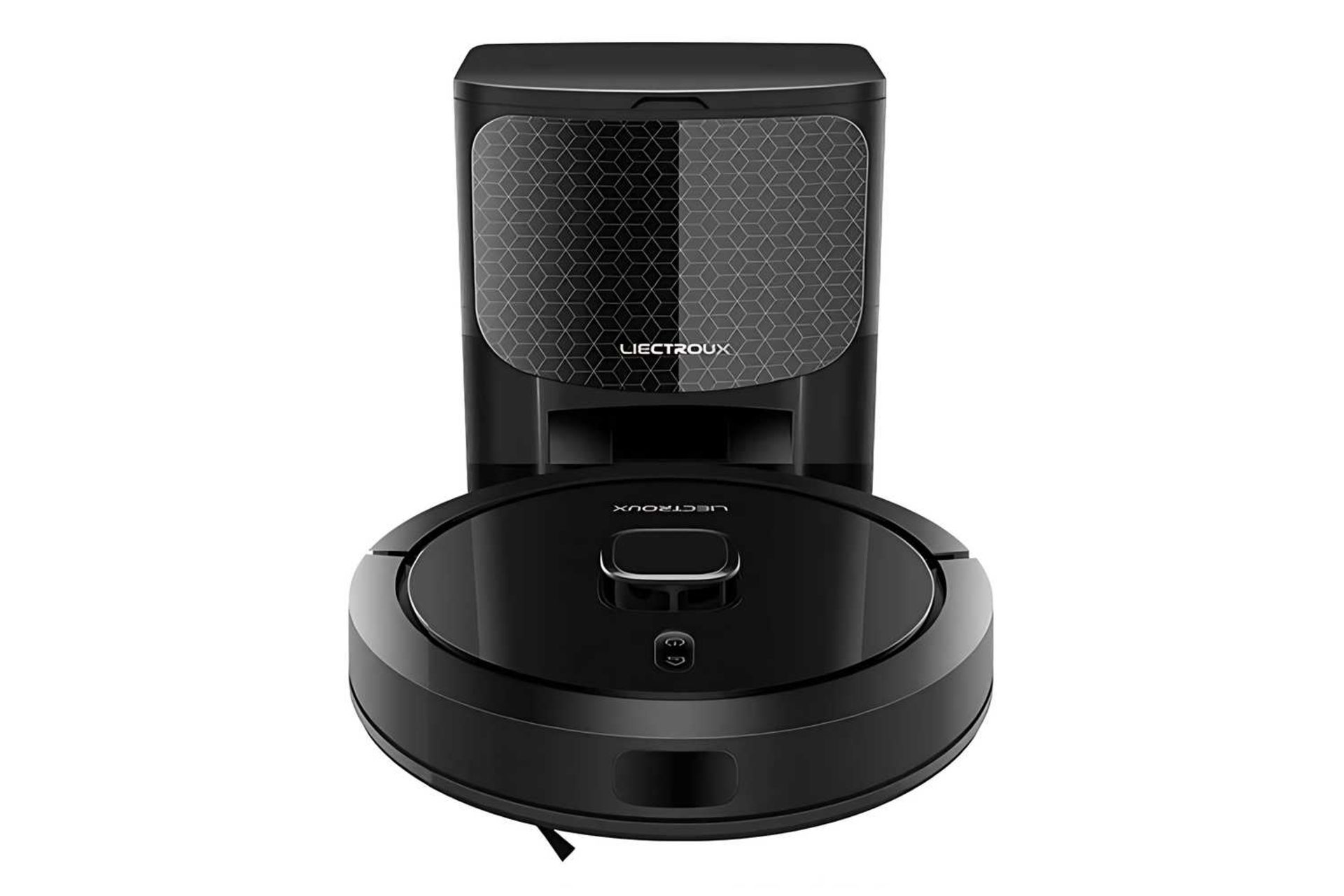 نمای جلوی جارو رباتیک لیکتروکس G7 به همراه مخزن تخلیه خودکار