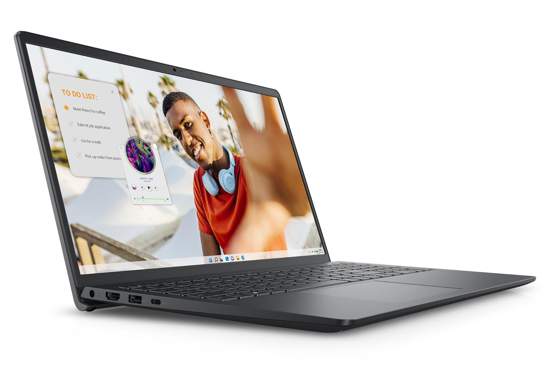 لپ تاپ دل Dell Inspiron 15 3535 نمای جلو و چپ