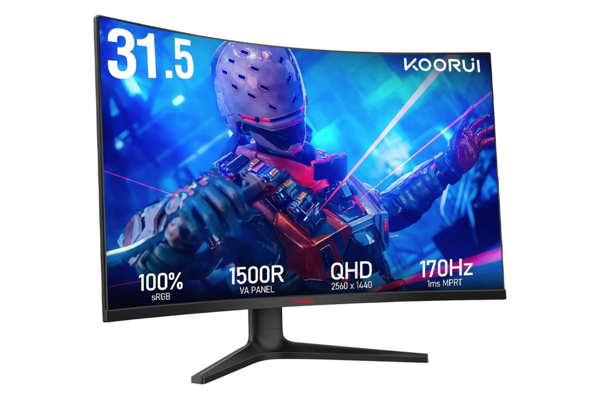 ابعاد و اندازه مانیتور کووری 32 اینچ مدل 32E6QC