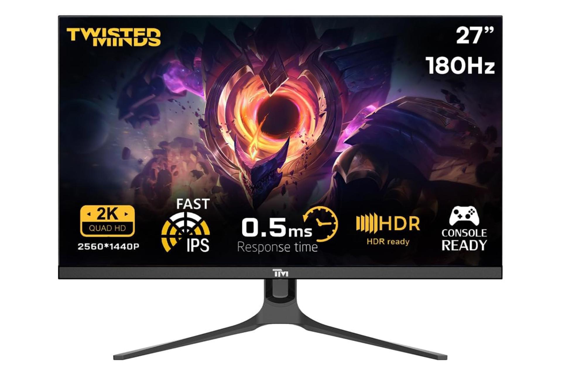 رزولوشن و کیفیت تصویر مانیتور تویستد مایندز 27 اینچ مدل TM27QHD180IPS