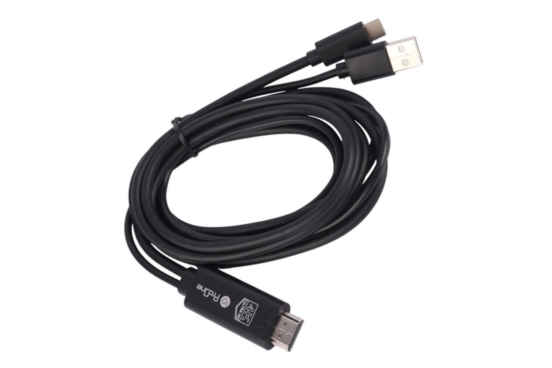 کابل HDMI پرو وان Type-C به HDMI مدل PCH77 با طول 1.8 متر