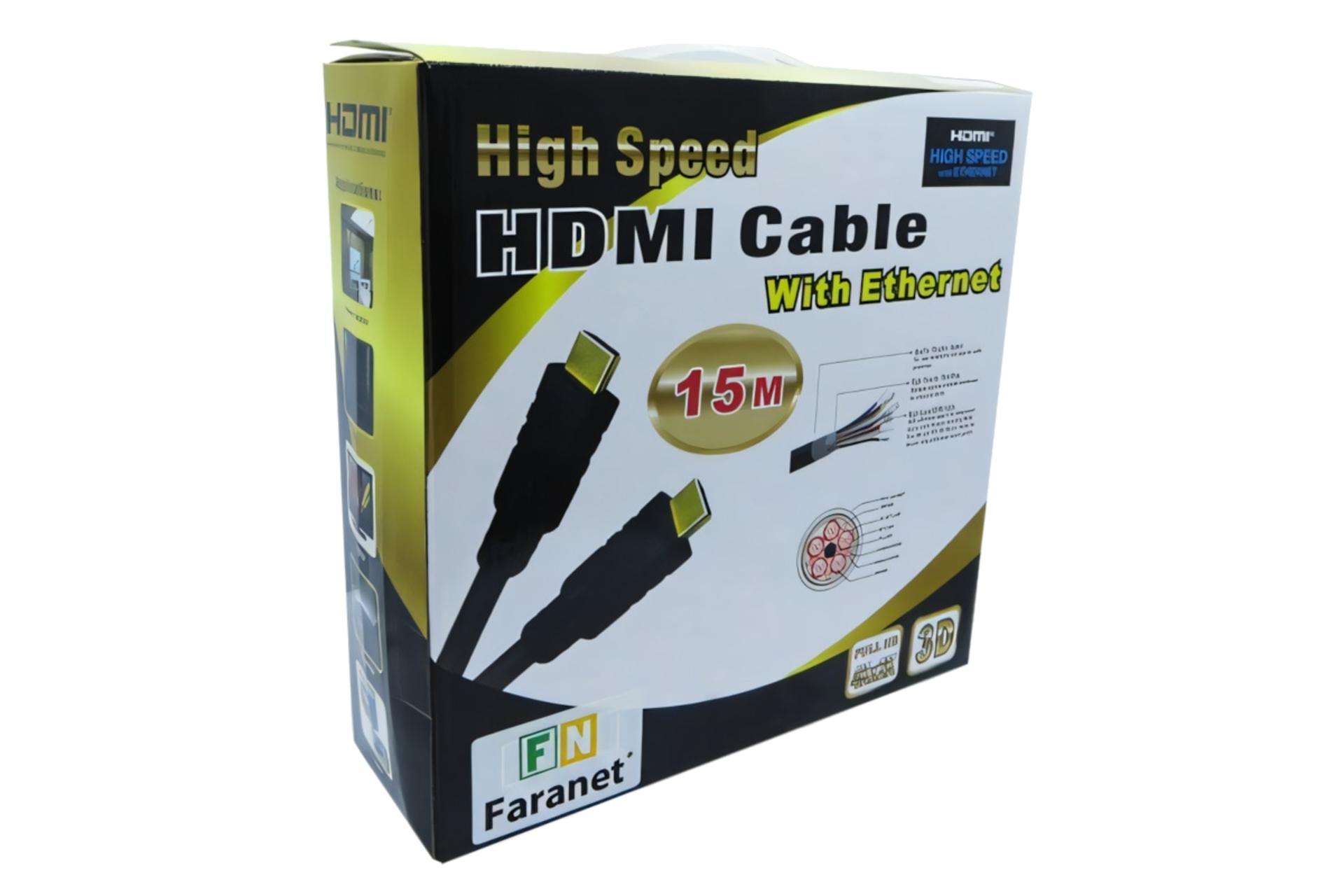 جعبه کابل HDMI فرانت FN-HCB150 4K 30Hz نسخه 1.4 با طول 15 متر