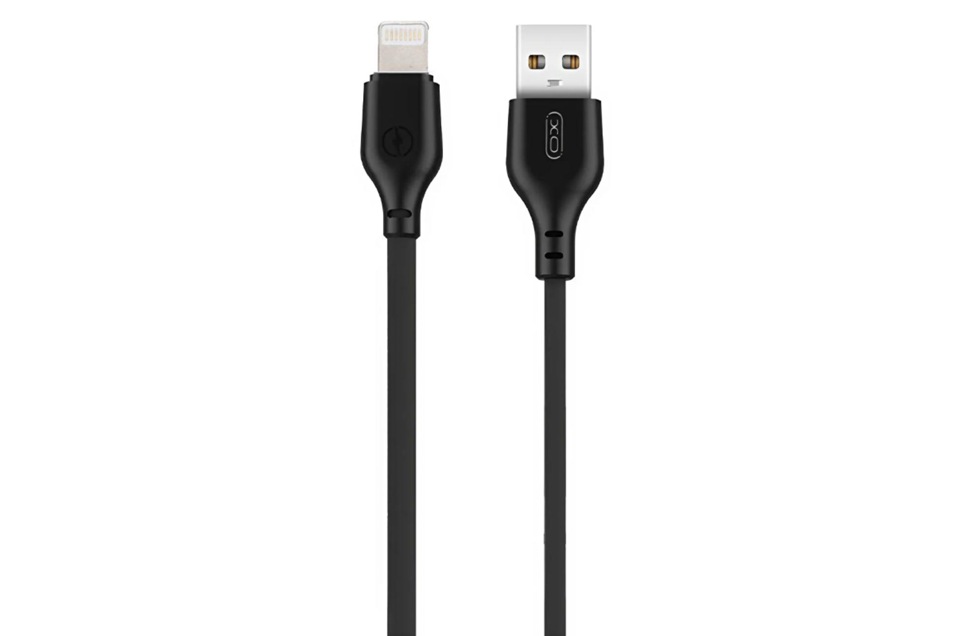 کابل شارژ USB ایکس او Type-A به Lightning مدل NB103 با طول 2 متر رنگ مشکی