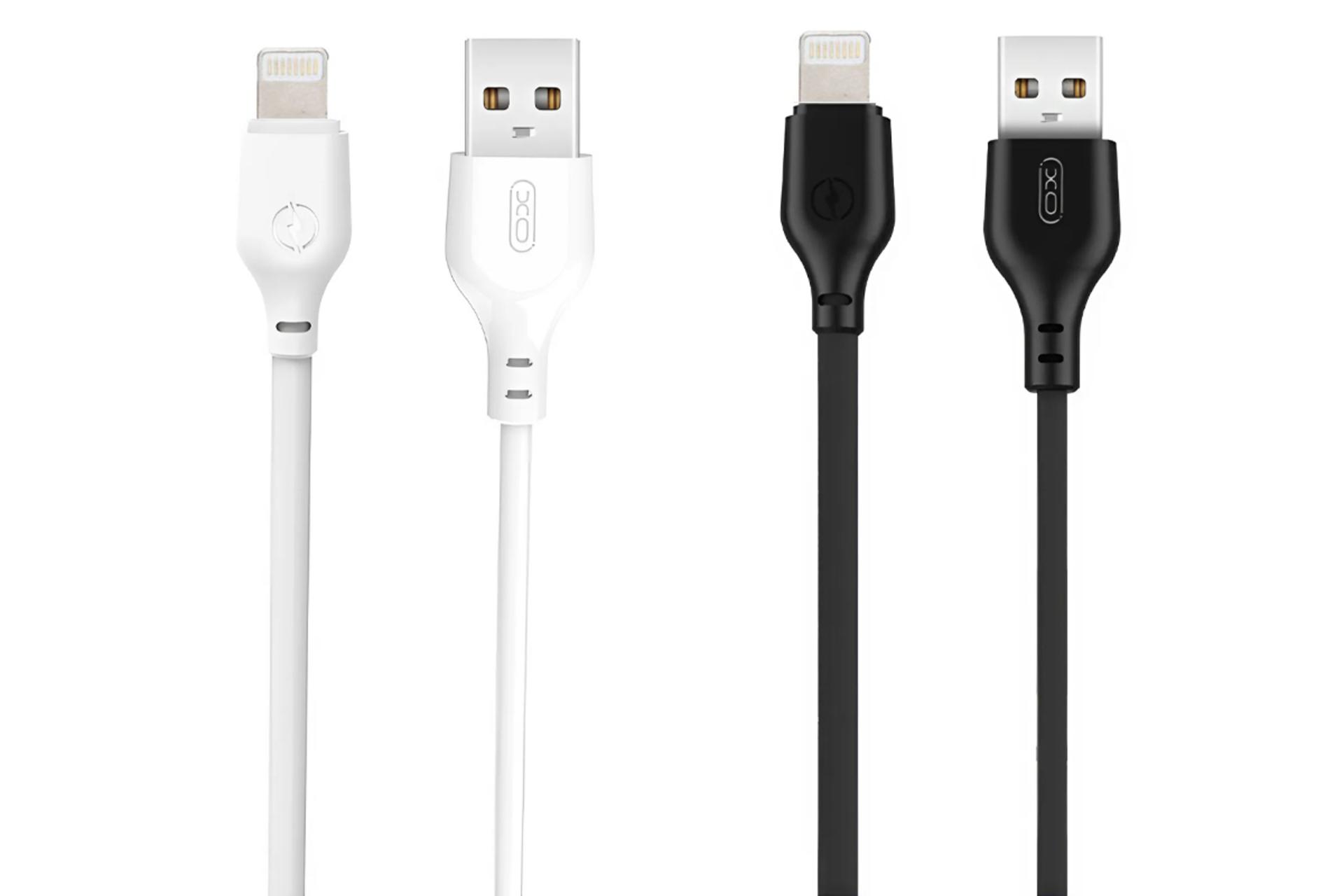 رنگ بندی کابل شارژ USB ایکس او Type-A به Lightning مدل NB103 با طول 2 متر