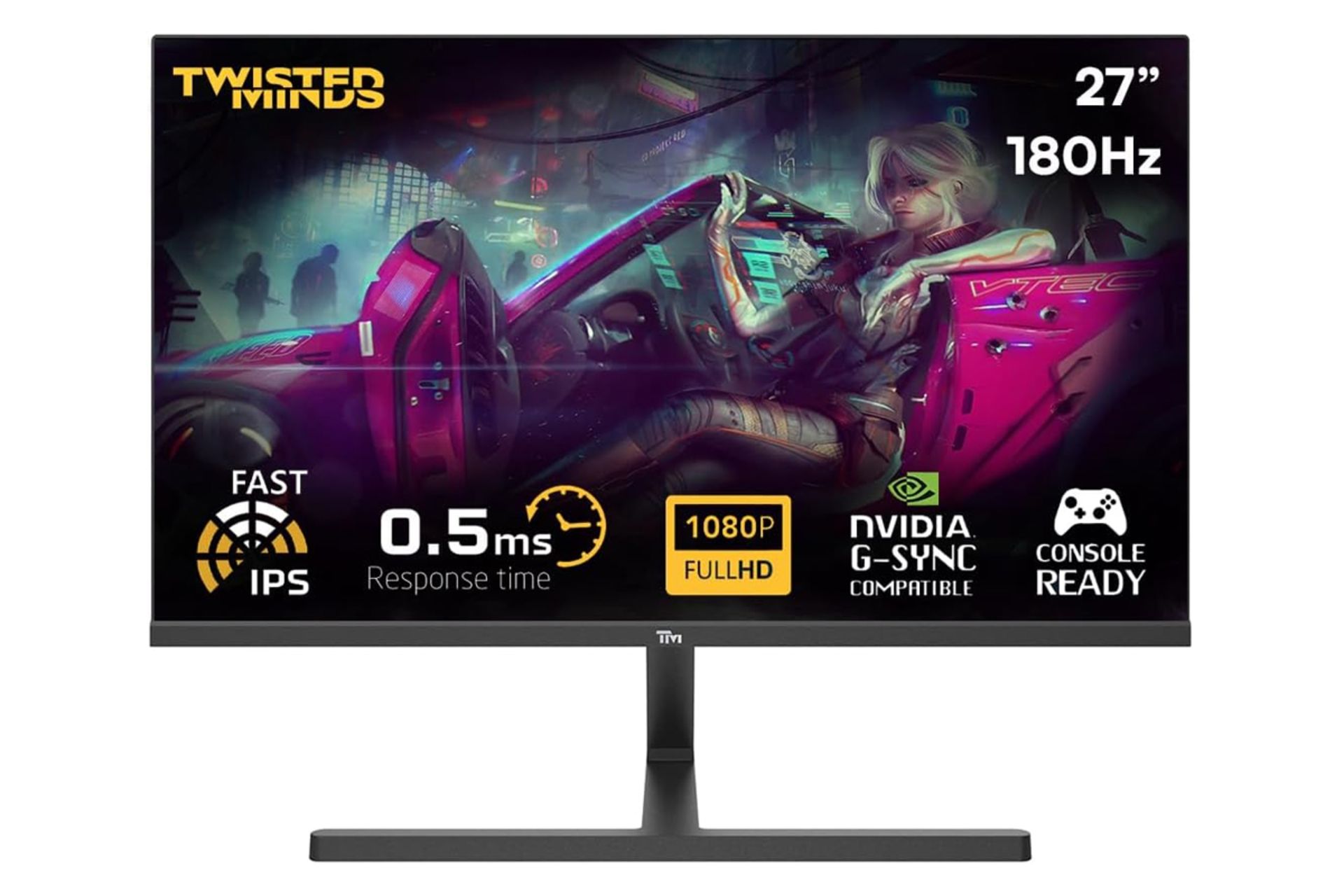 رزولوشن و کیفیت تصویر مانیتور تویستد مایندز 27 اینچ مدل TM27FHD180IPS