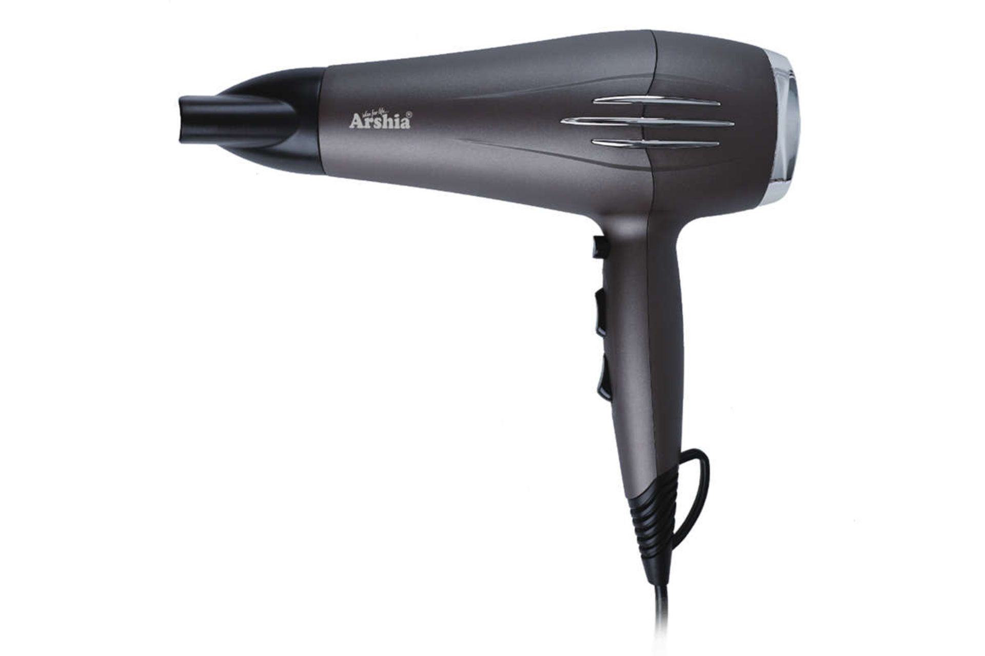 نمای سمت راست سشوار ارشیا DH-2035A رنگ خاکستری