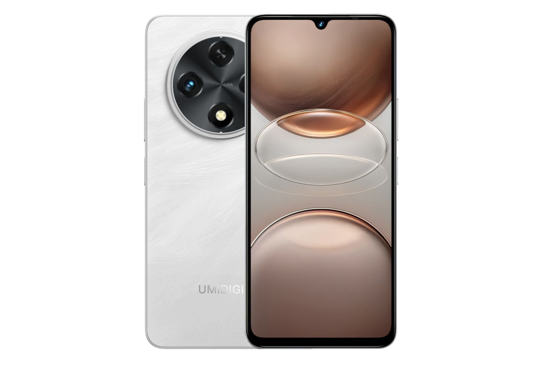 پنل جلو و پشت گوشی موبایل اومی دیجی UMIDIGI G100A سفید