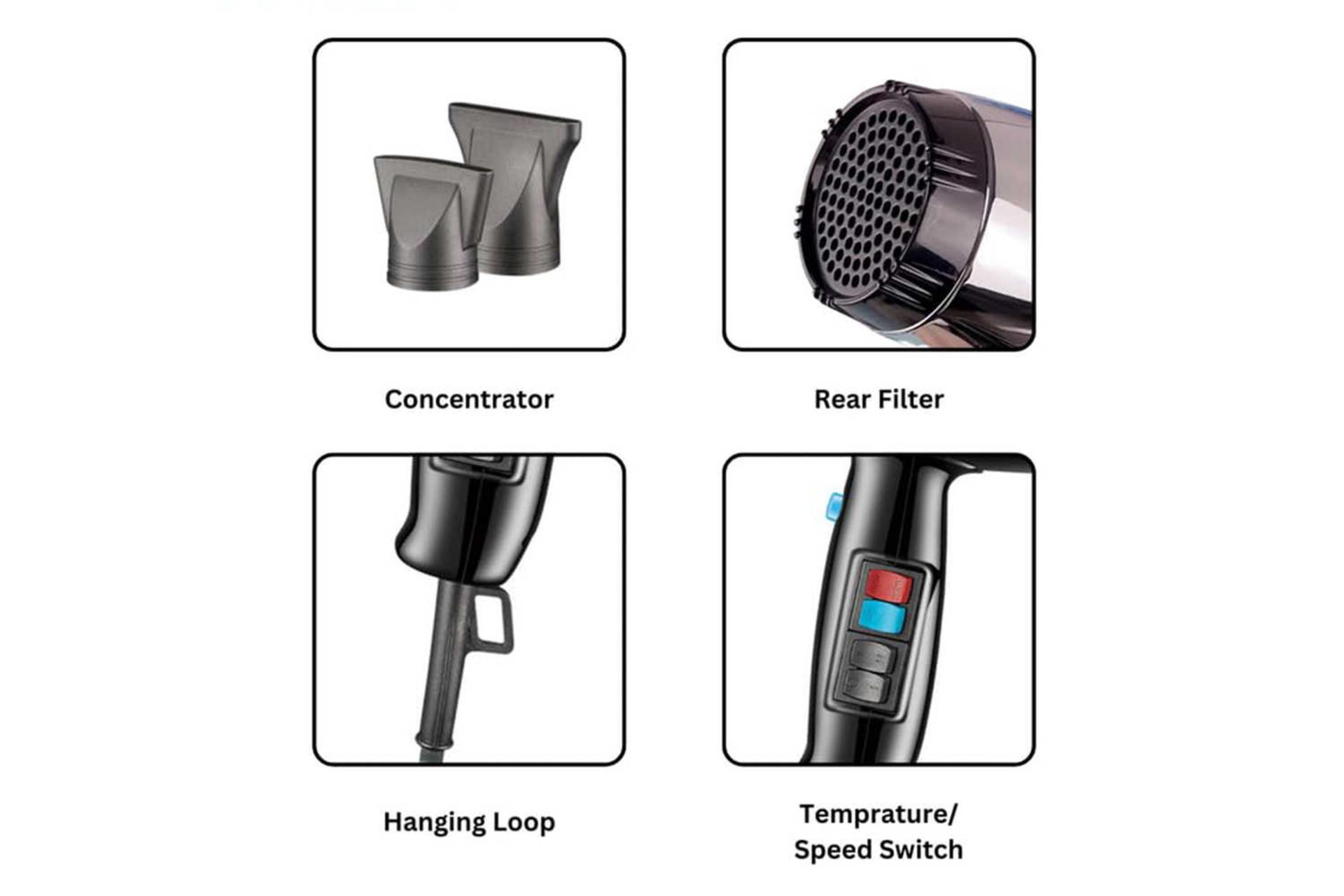 جزئیات سشوار وی جی آر V-466