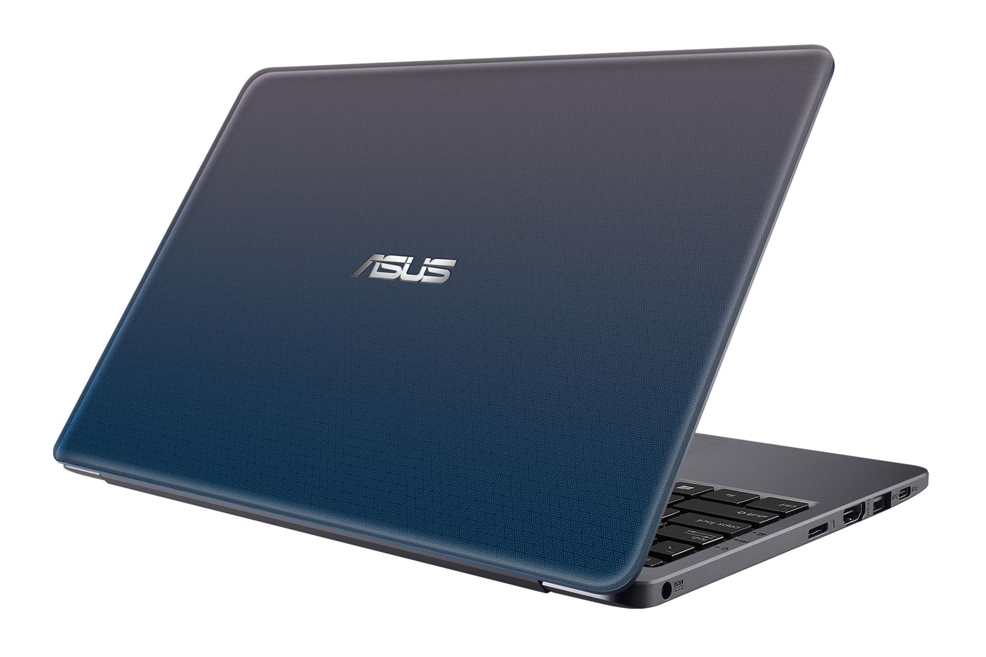 لپ تاپ ایسوس ASUS E203NA نمای پشت و درگاه های چپ