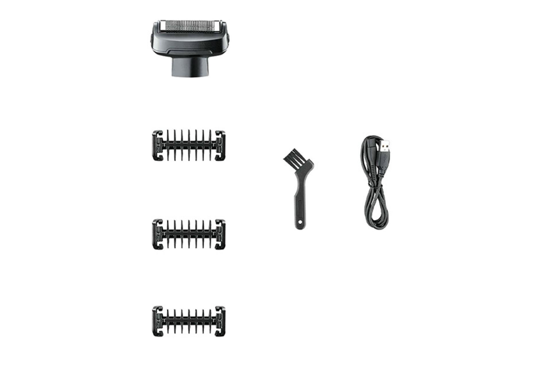 ماشین اصلاح و ریش تراش وی جی آر VGR V-393 شانه ها و سری و لوازم همراه