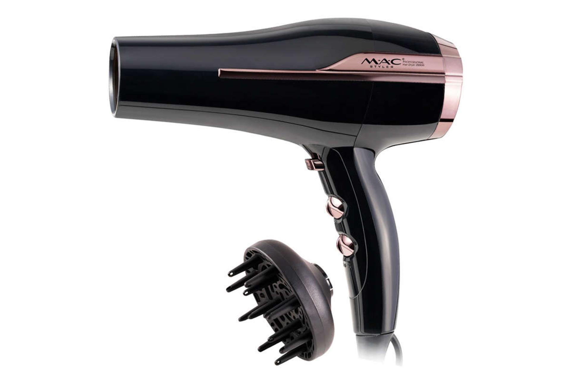 نمای سمت راست سشوار مک استایلر MC-6920 به همراه سری دیفیوزر