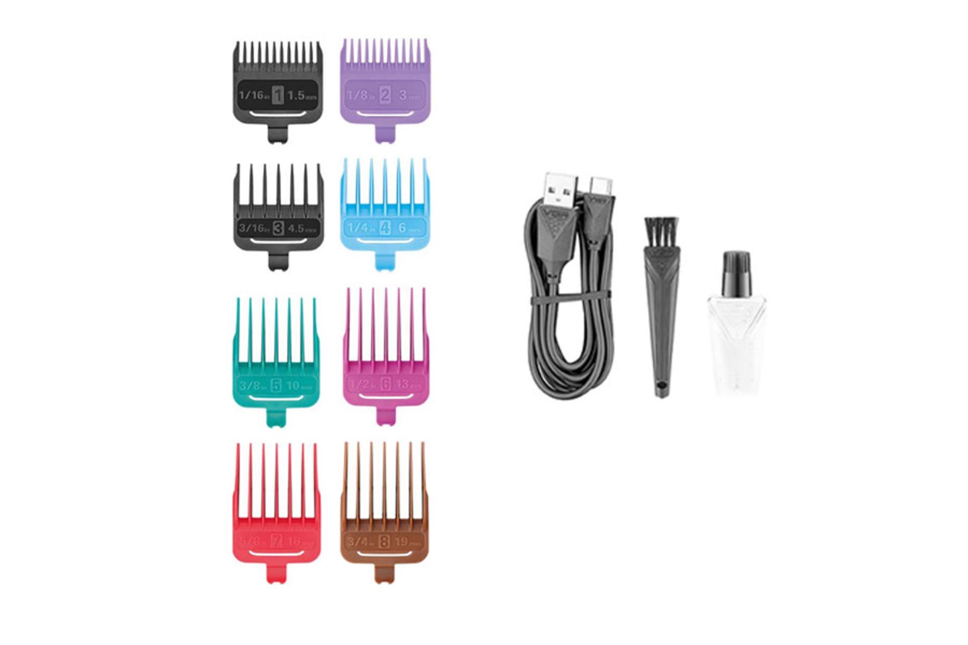 ماشین اصلاح و ریش تراش وی جی آر VGR V-006 شانه ها و لوازم همراه