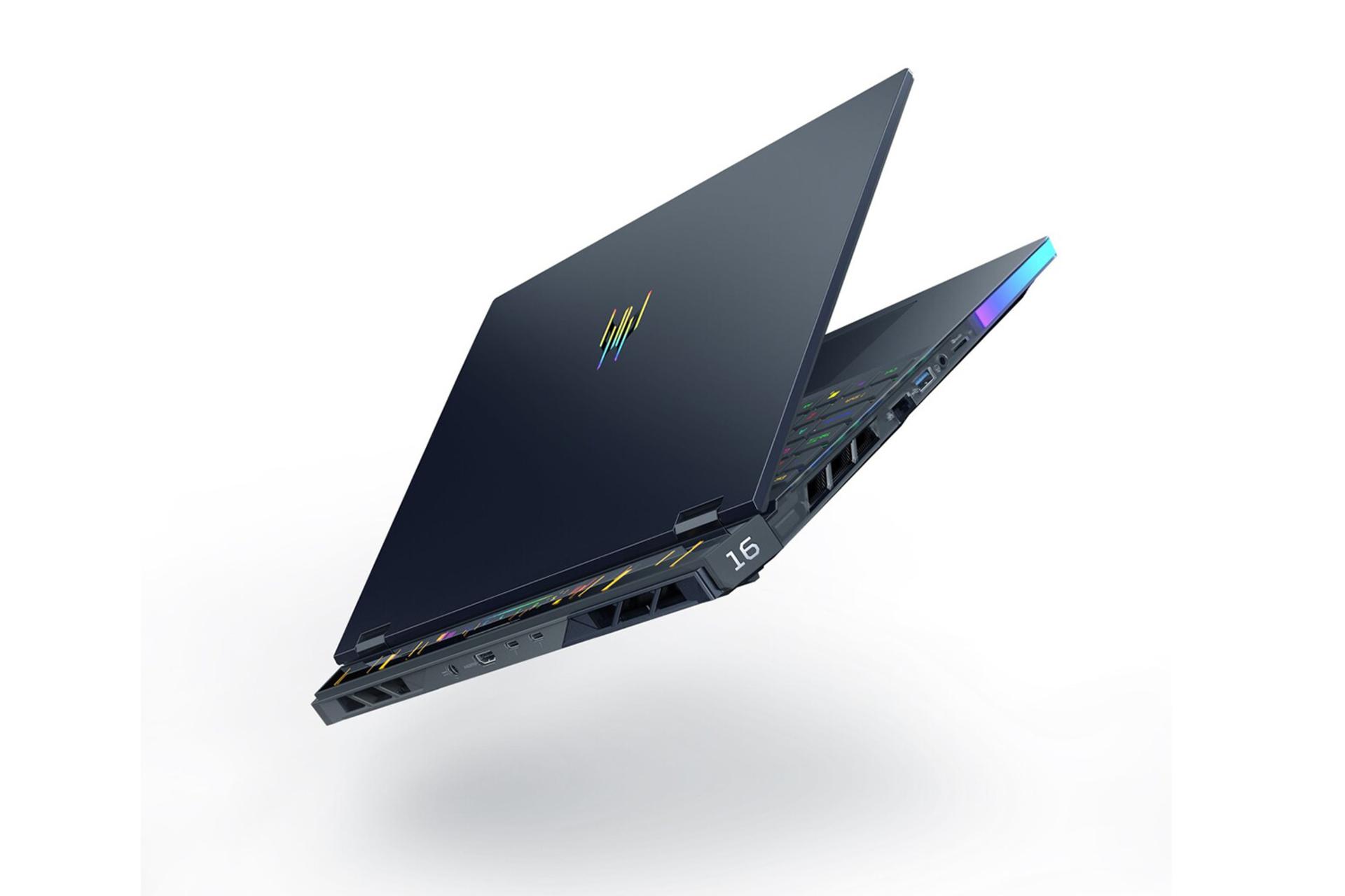 لپ تاپ ایسر Acer Predator Helios 16 AI PH16-73 نمای پشت و درگاه های چپ