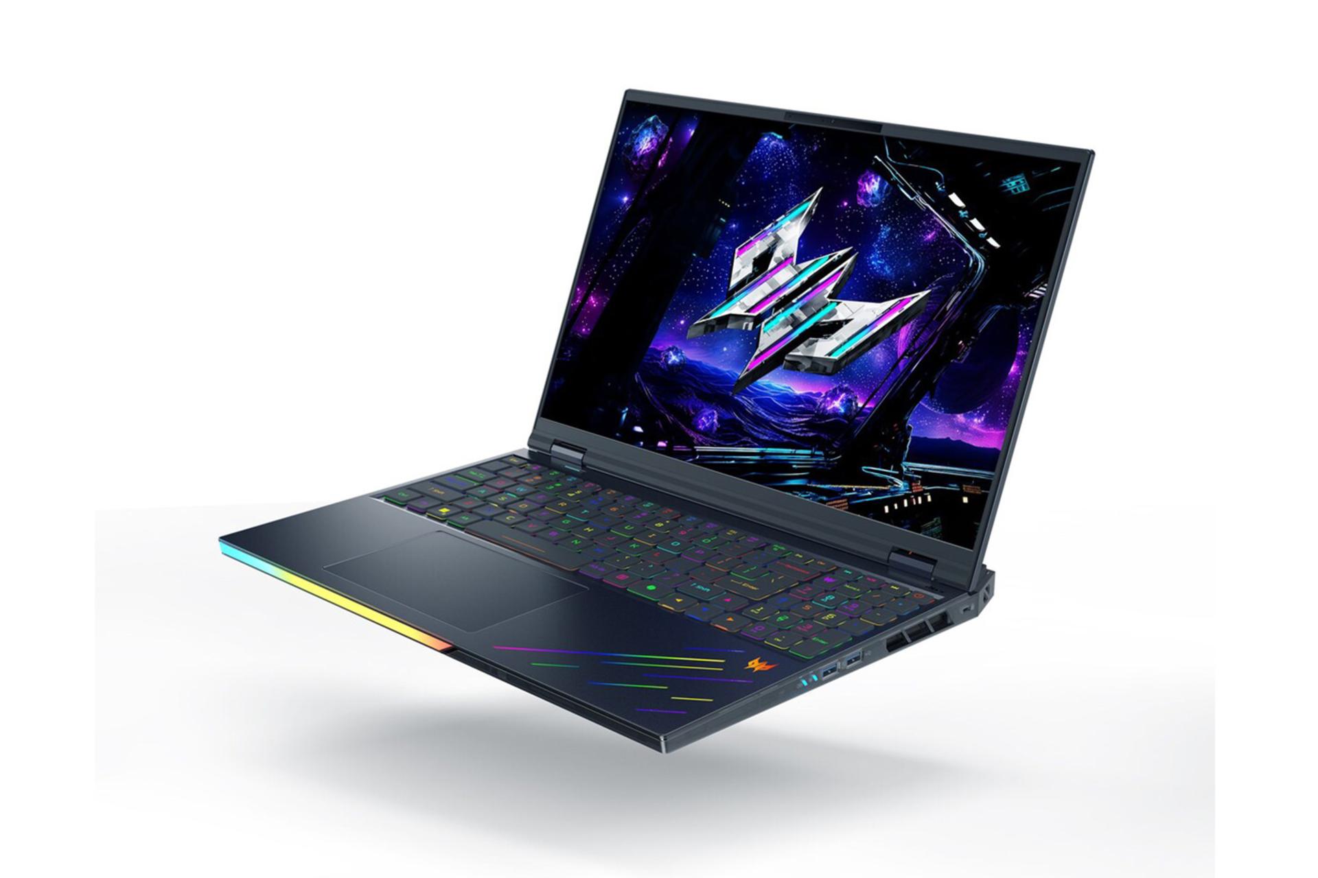 لپ تاپ ایسر Acer Predator Helios 16 AI PH16-73 نمای جلو و راست