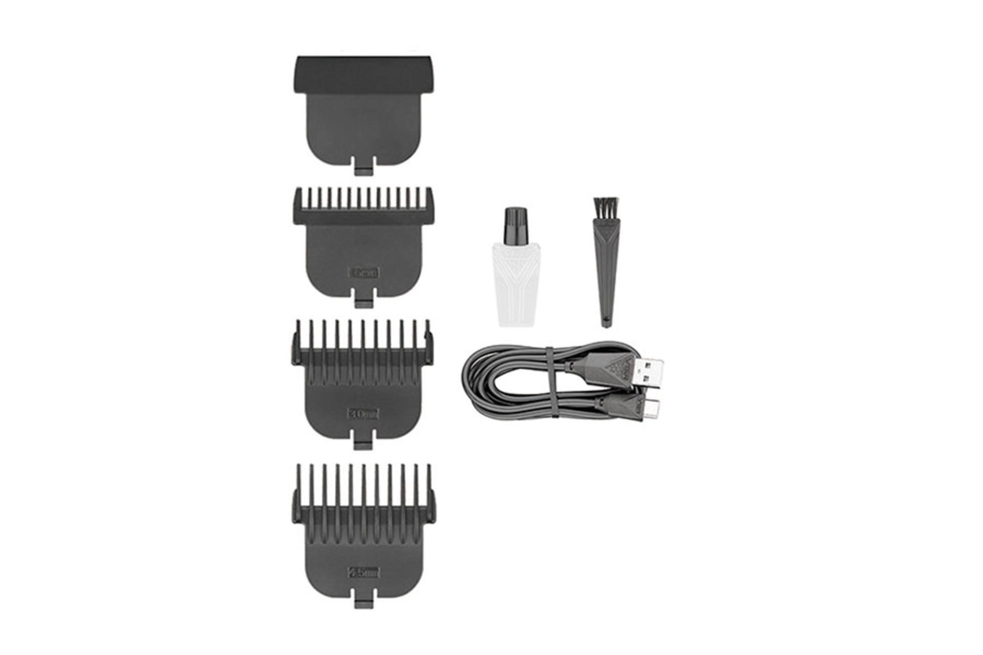 ماشین اصلاح و ریش تراش وی جی آر VGR V-947 شانه ها و لوازم همراه