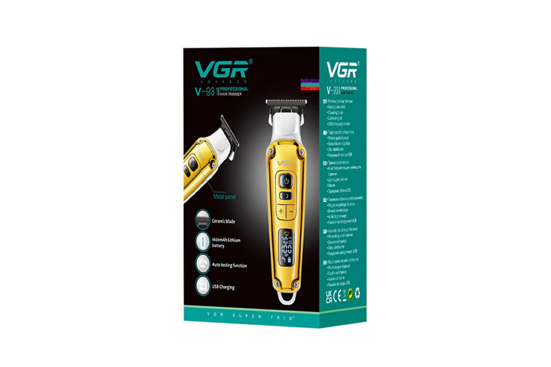 ماشین اصلاح و ریش تراش وی جی آر VGR V-931 جعبه و بسته بندی