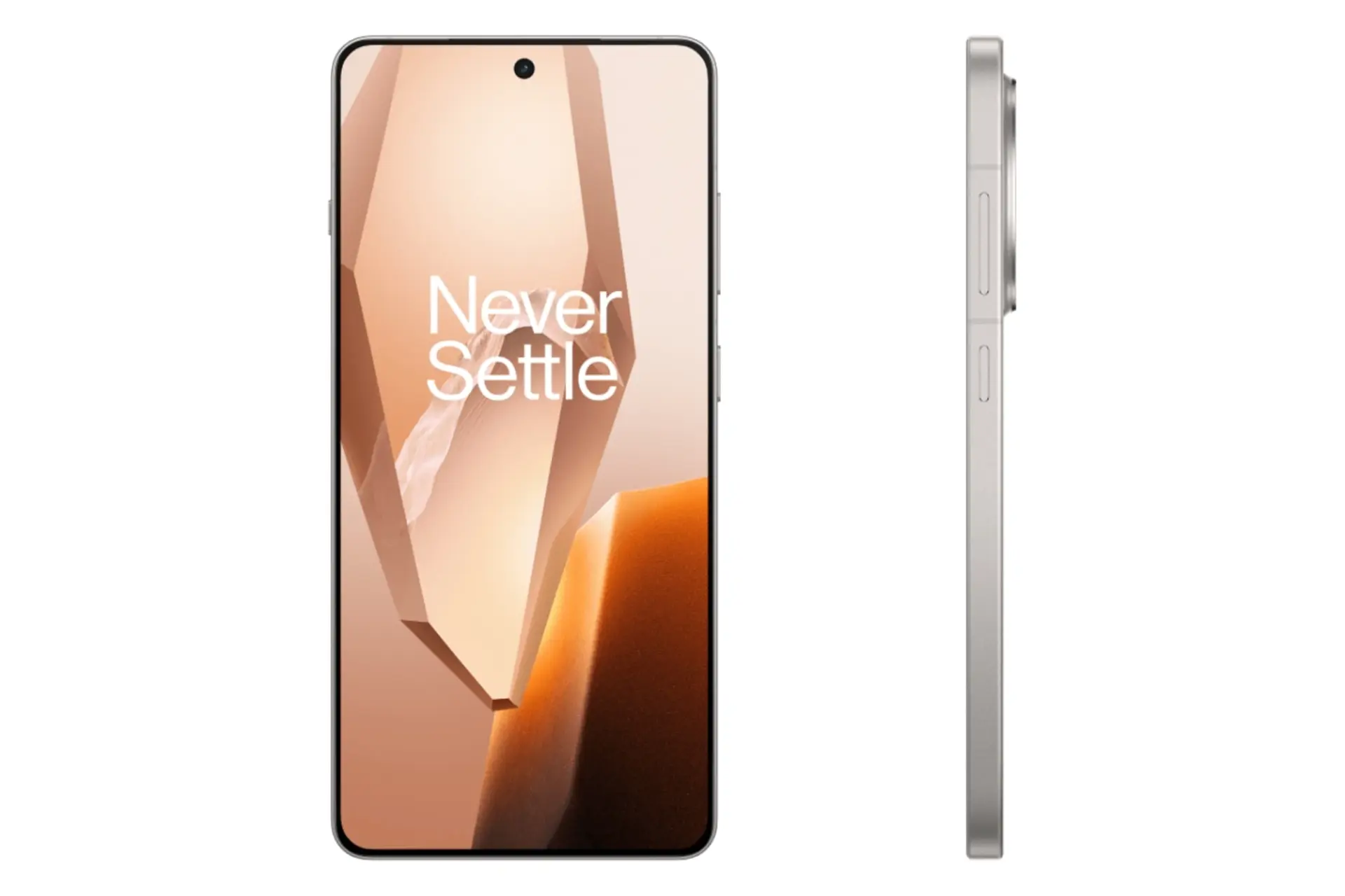صفحه نمایش و فریم گوشی موبایل وان پلاس OnePlus 13R خاکستری روشن