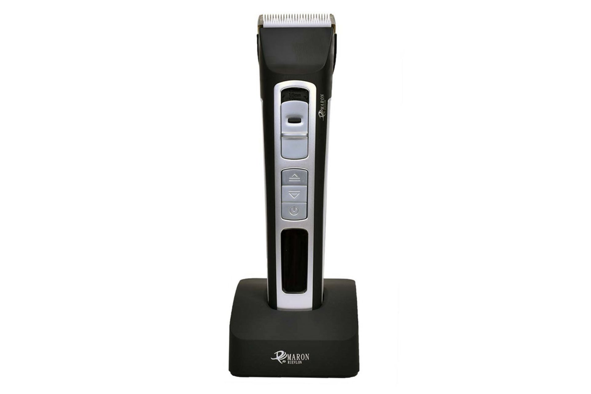 ماشین اصلاح و ریش تراش پرومارون Promaron RL-720 نمای جلو روی پایه شارژ