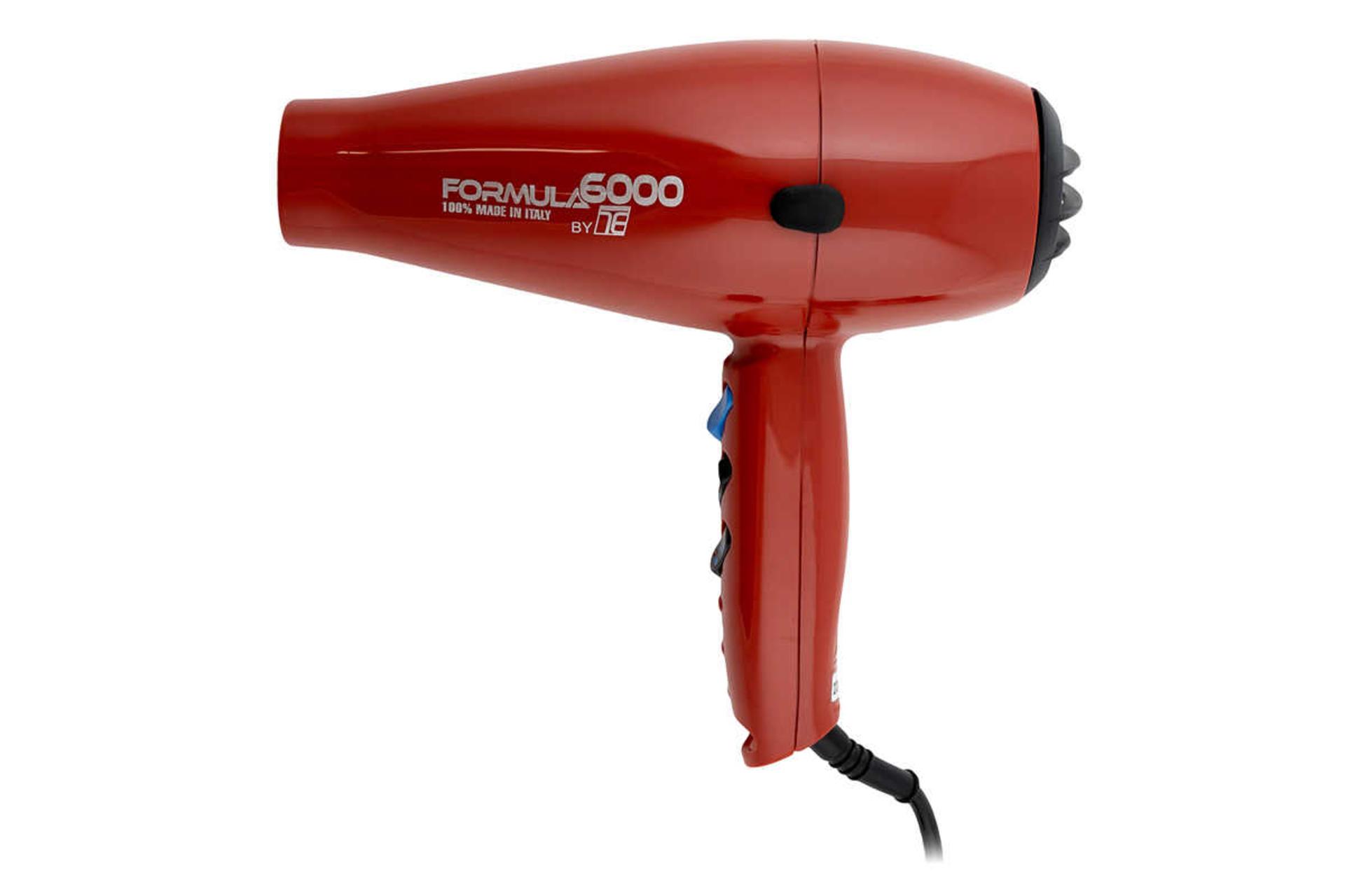 نمای سمت راست سشوار تکنو درای Formula 6000 رنگ قرمز